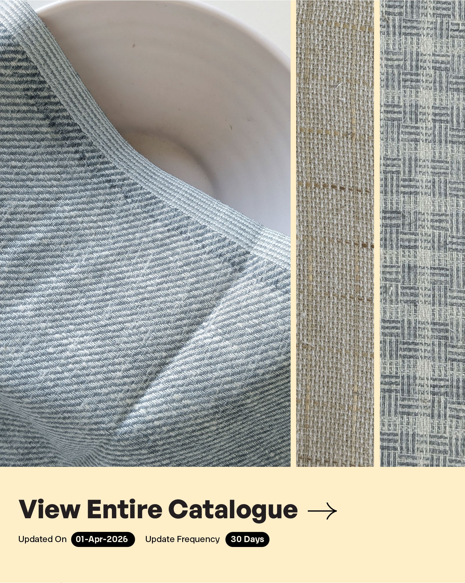 Loom Textured Blended Cotton Yarn Dyed Fabric 58"