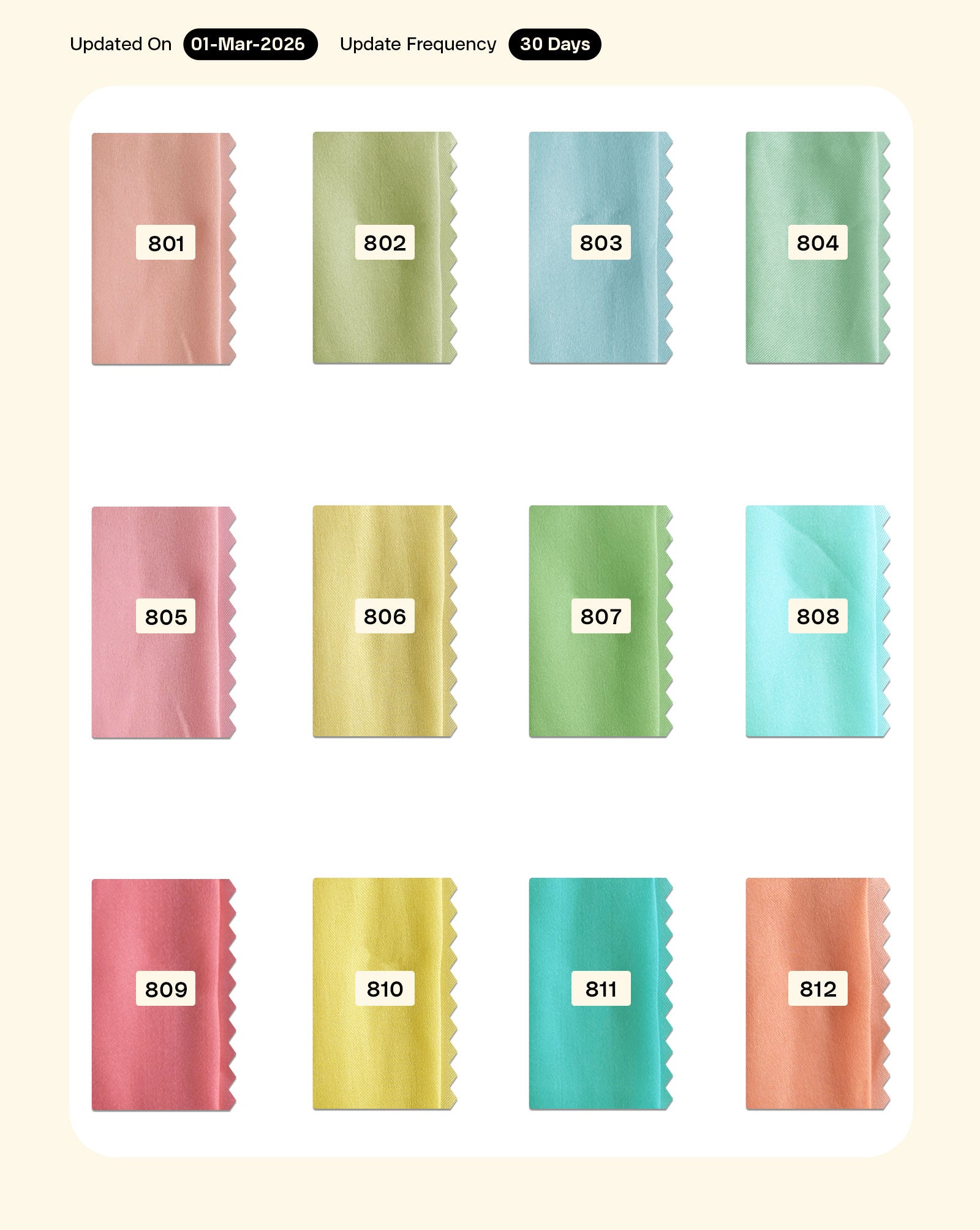 Poly Tussar Silk Mill Dyed Fabric - 6.5 kg