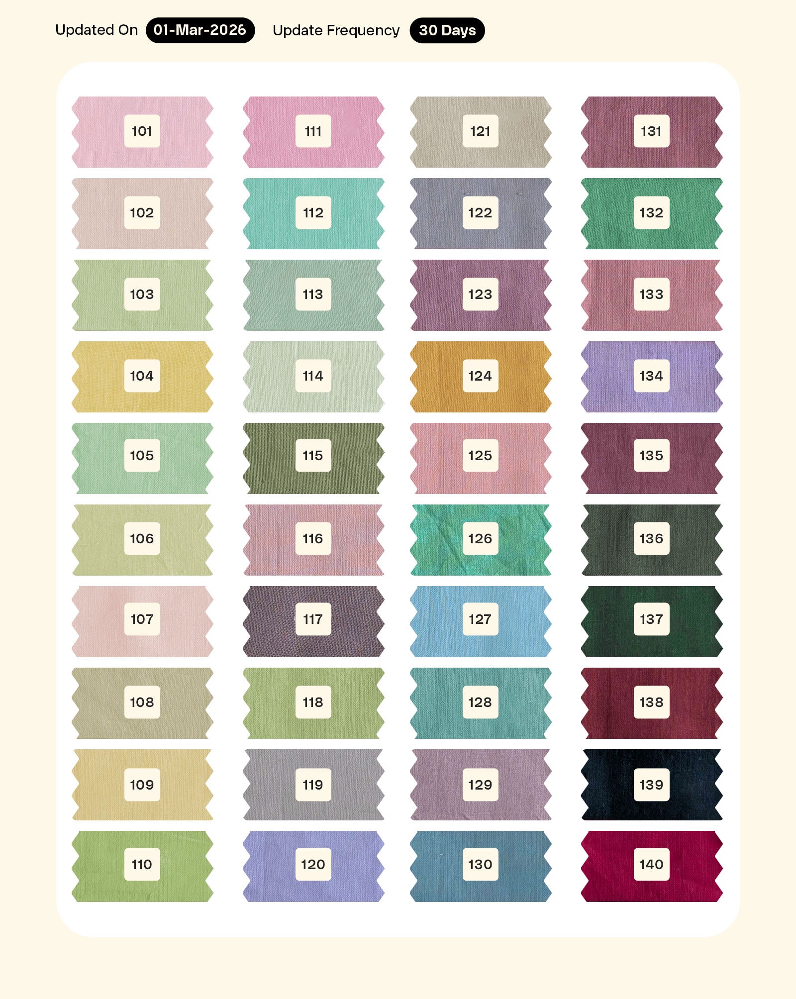 60s Cotton Cambric Mill Dyed Fabric