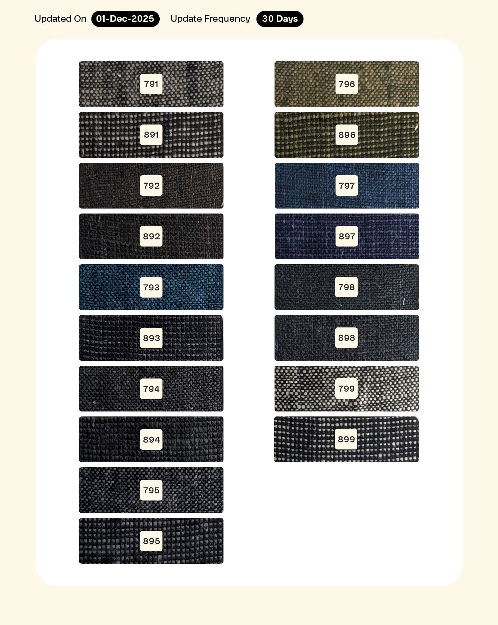 25 Lea Suiting Linen Dark Yarn Dyed Fabric 58"