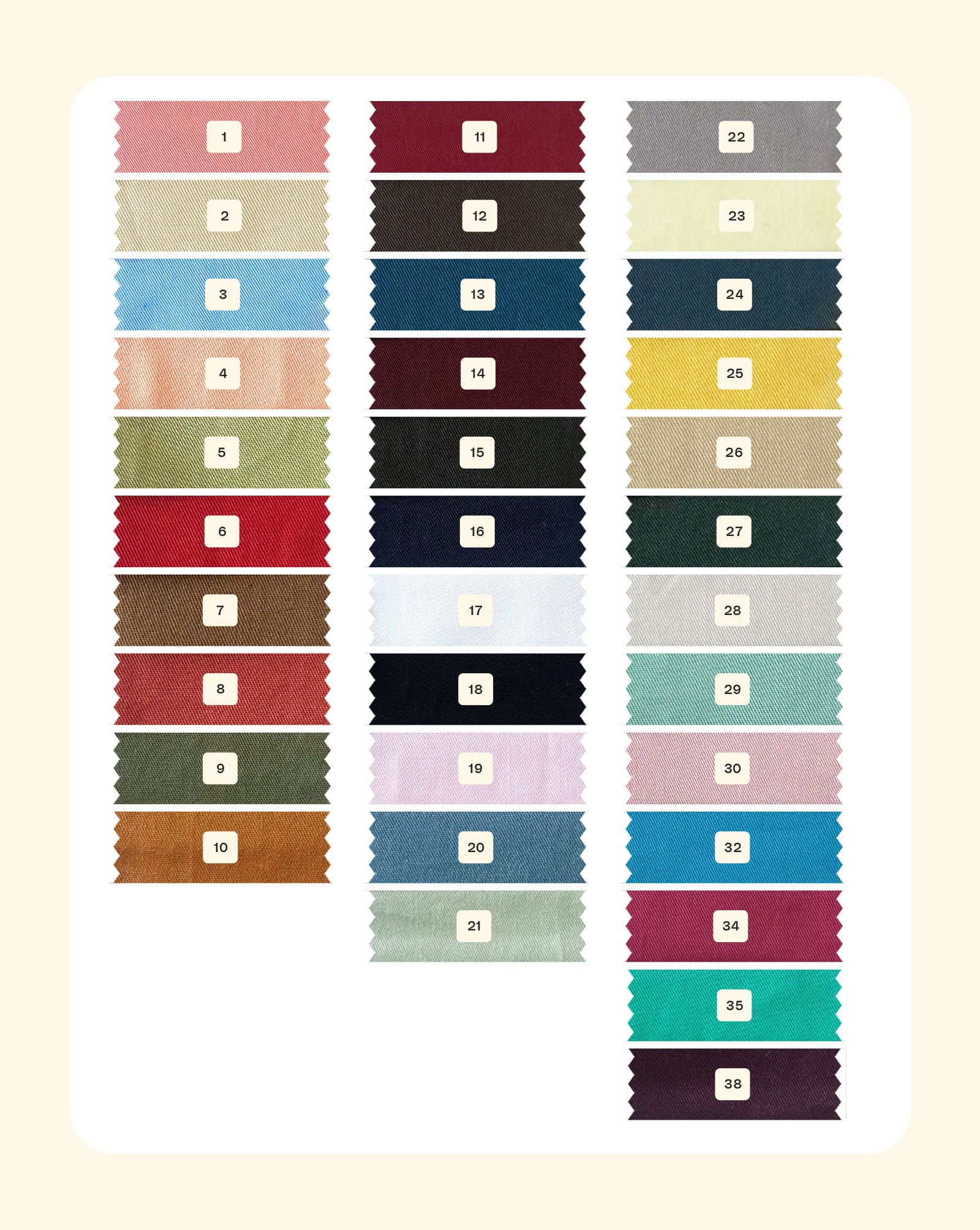 40's Cotton Twill Bio Finish Mill Dyed Fabric 57"