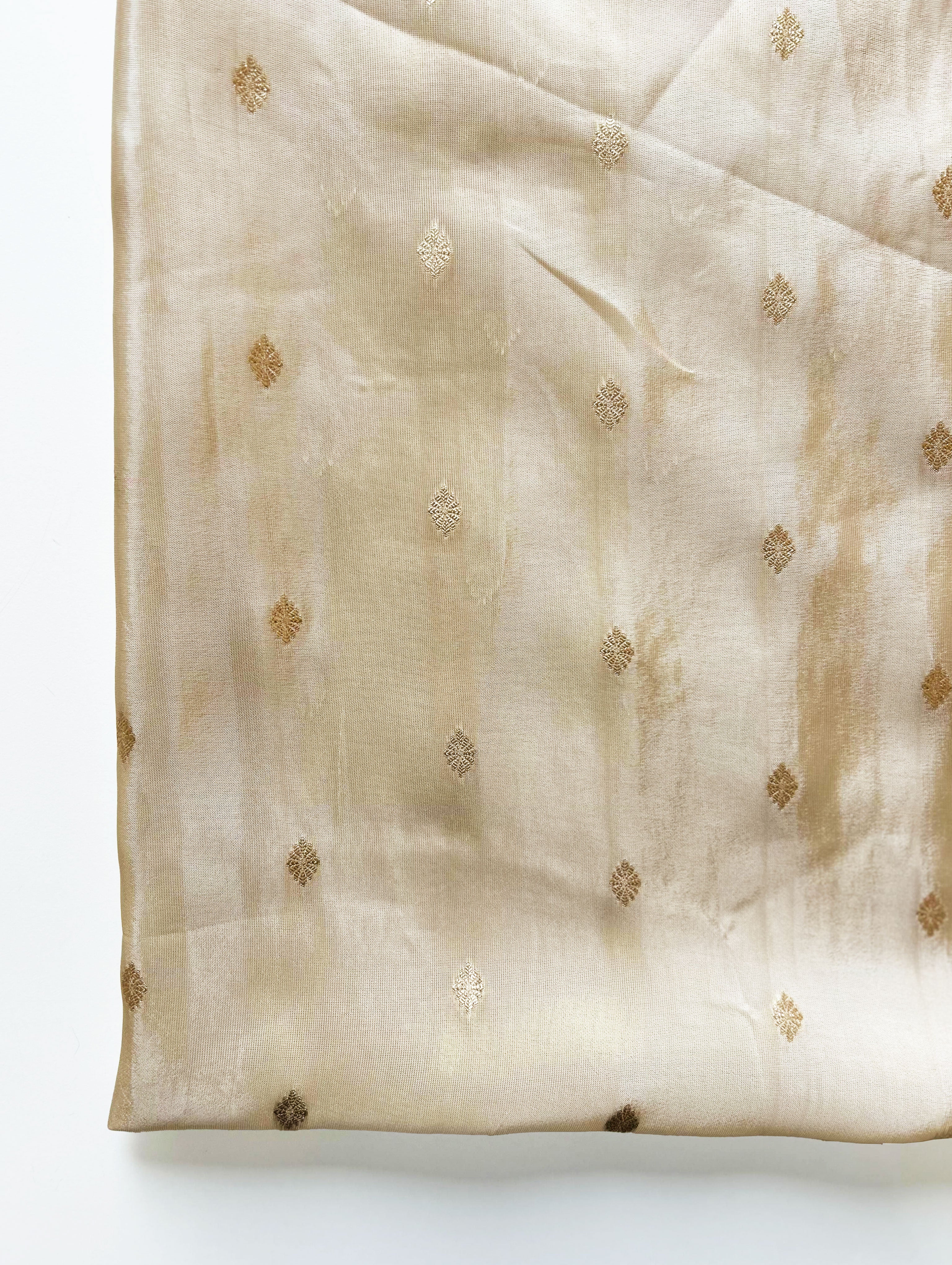 60 Gram Viscose HO Tissue Silk Booti Jacquard Fabric - ( Swatch 10x12" )