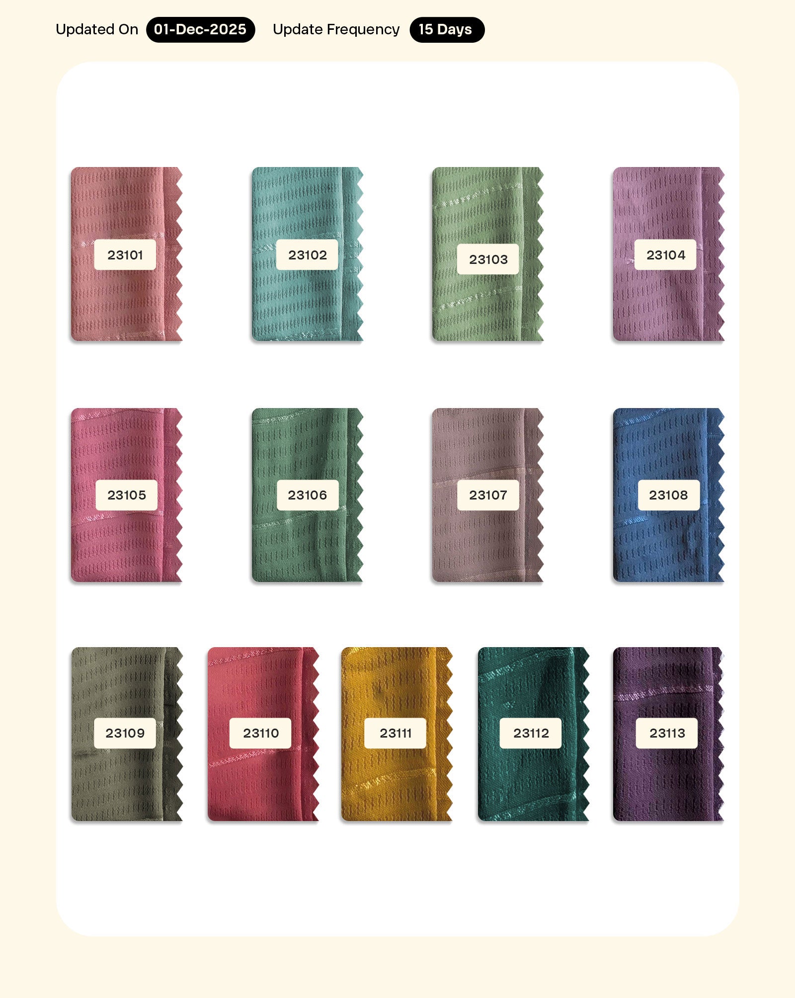 Stripes Poly Satin Dobby Fabric 60" - 21 kg