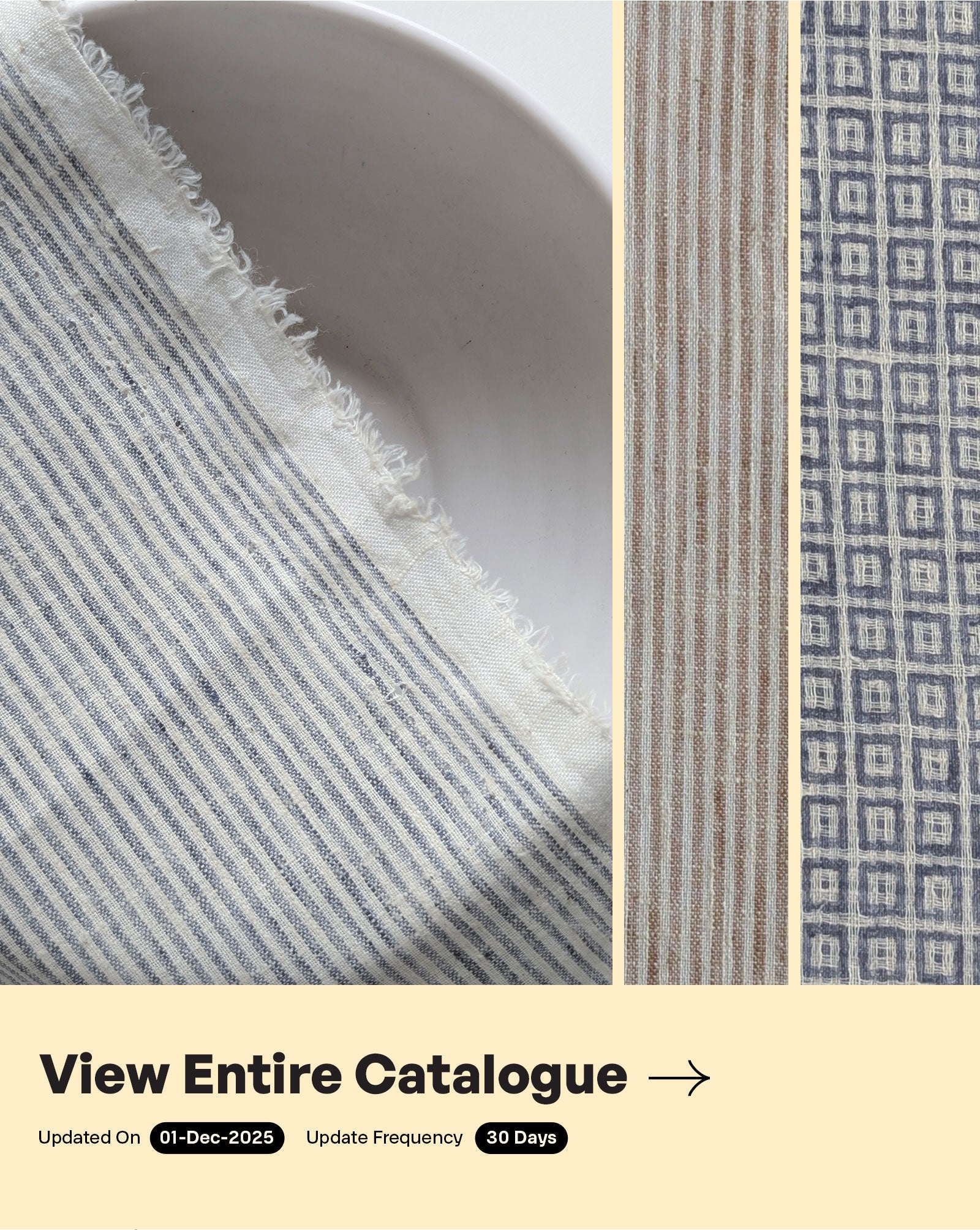 Loom Textured Blended Cotton Yarn Dyed Fabric 54"