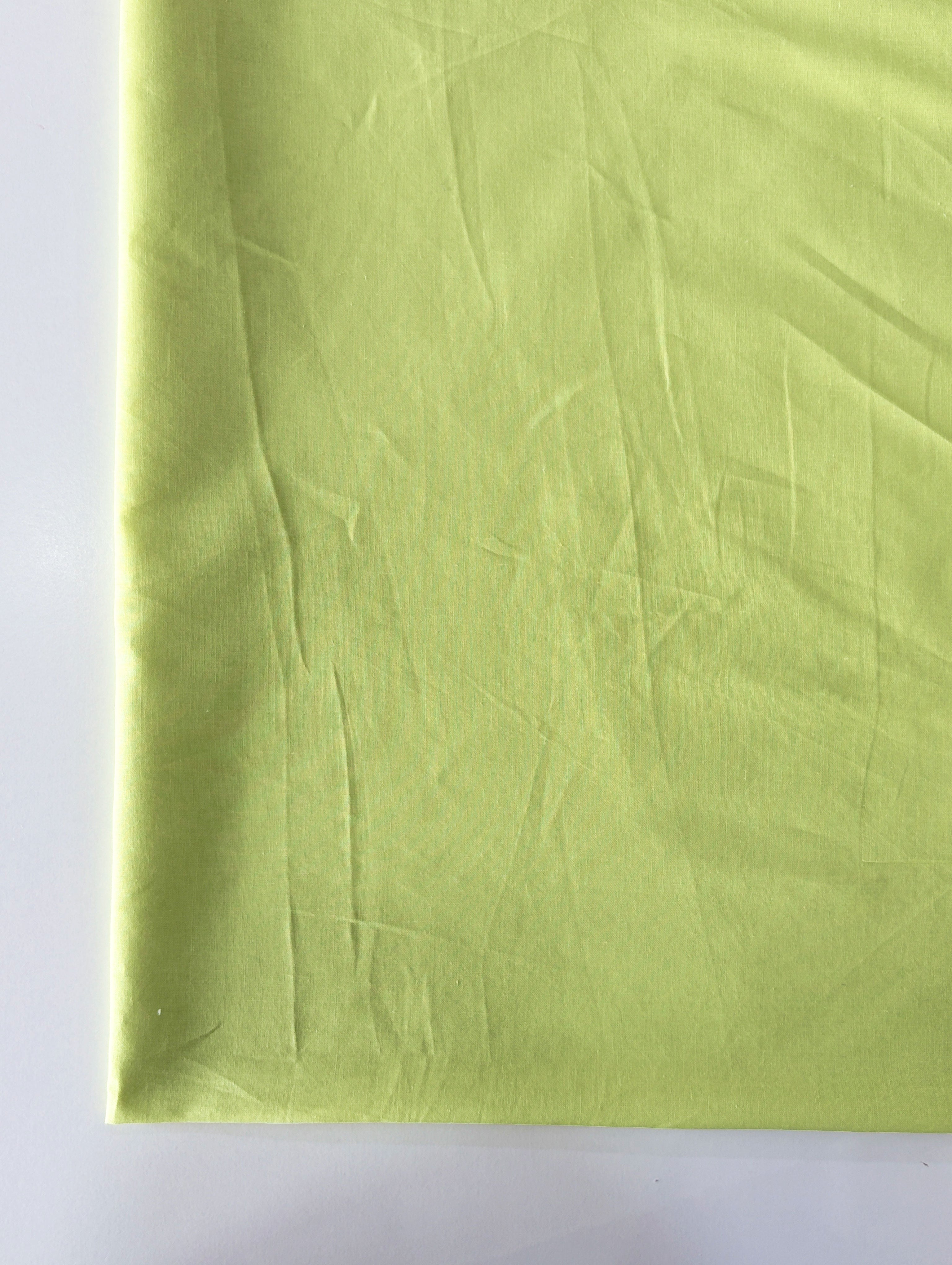 Green 60s Cotton Cambric Mill Dyed Fabric