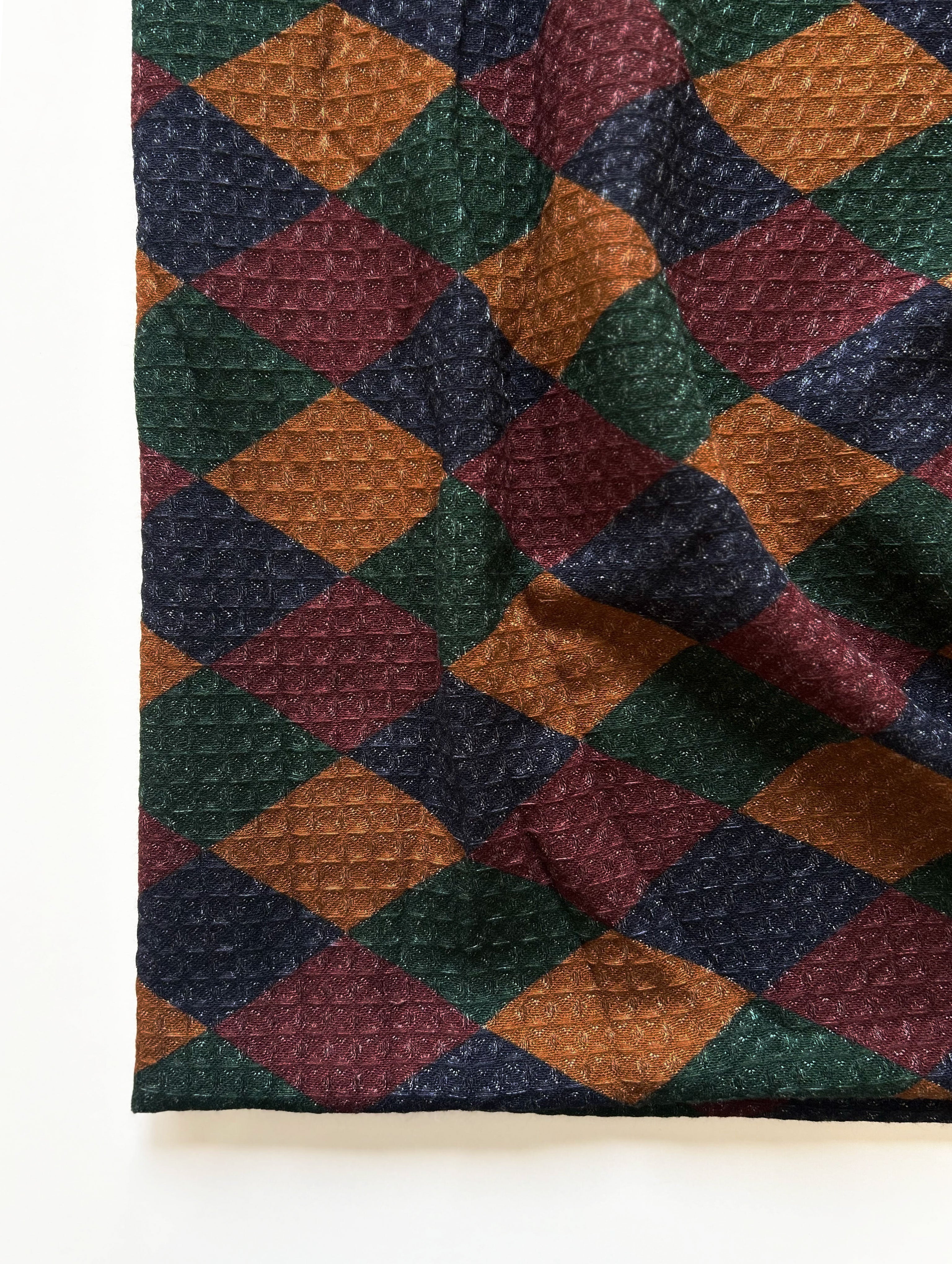 Digital Print Cotton Bamboo Waffle Fabric 60"