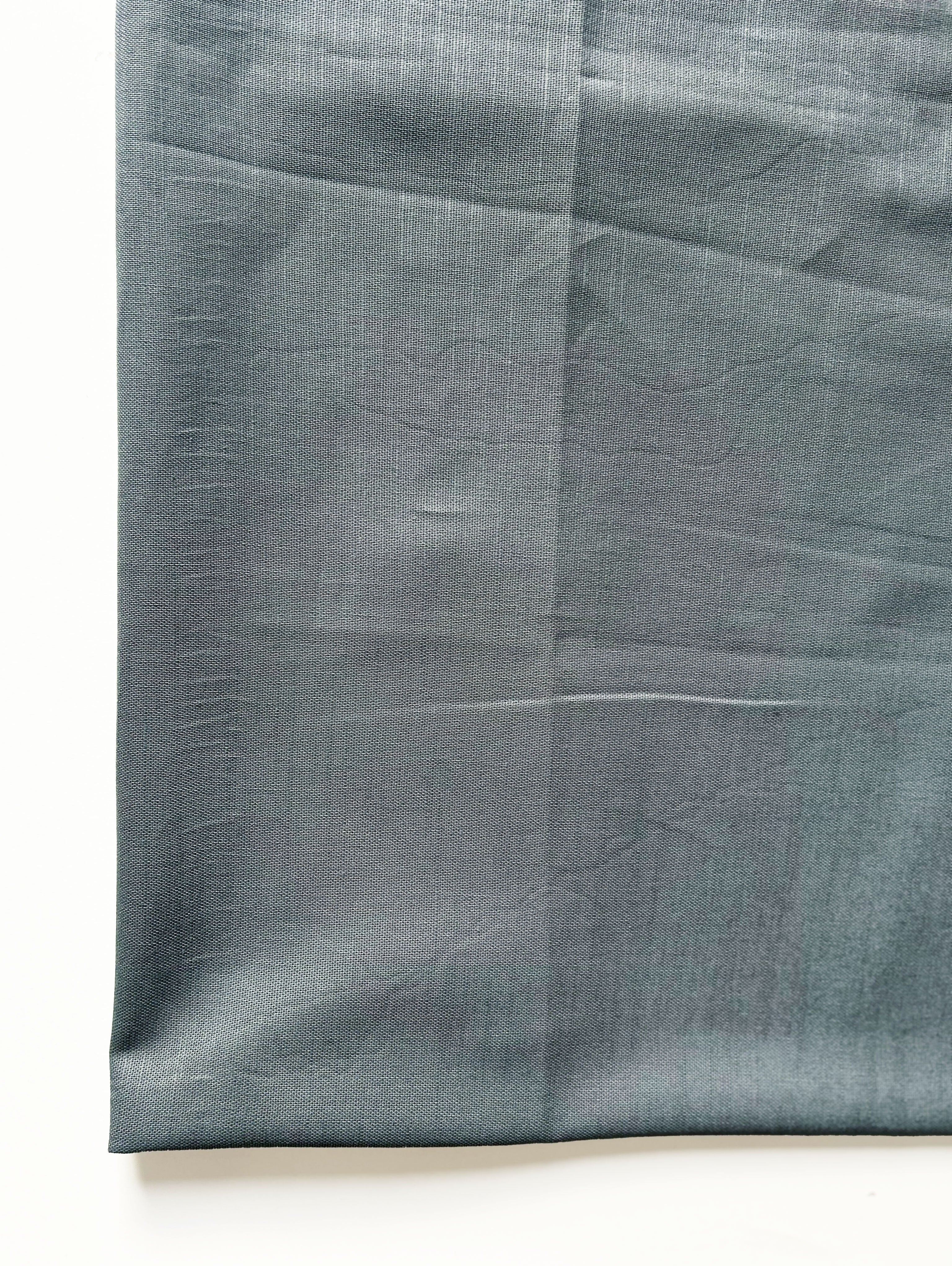 Grey Cotton Slub Mill Dyed Fabric 58"