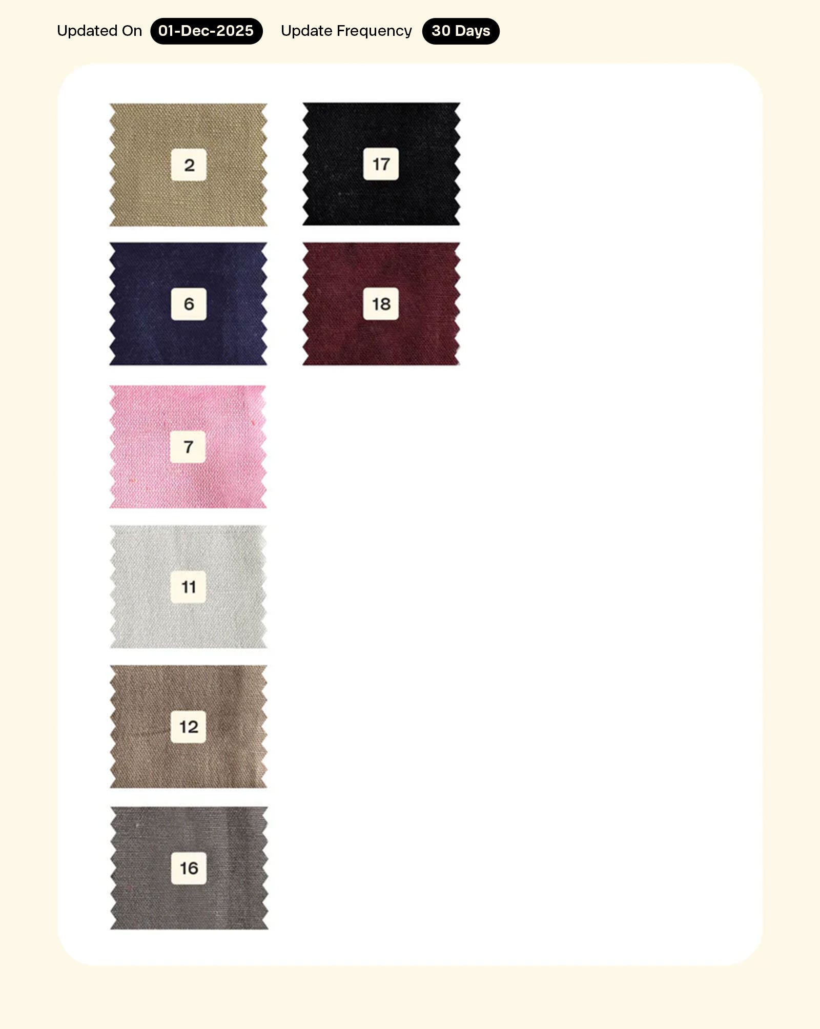 Viscose Flex Mill Dyed Fabric - 12 kg