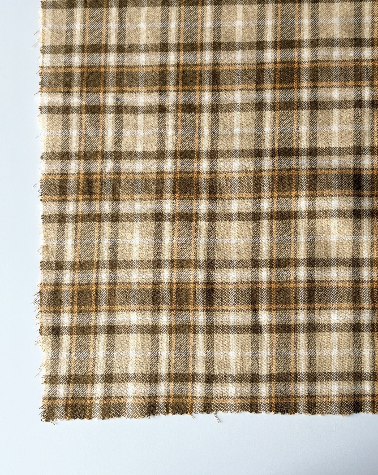 Corn Stalk Cotton Y/D Twill Single Side Brushed Fabric 56"