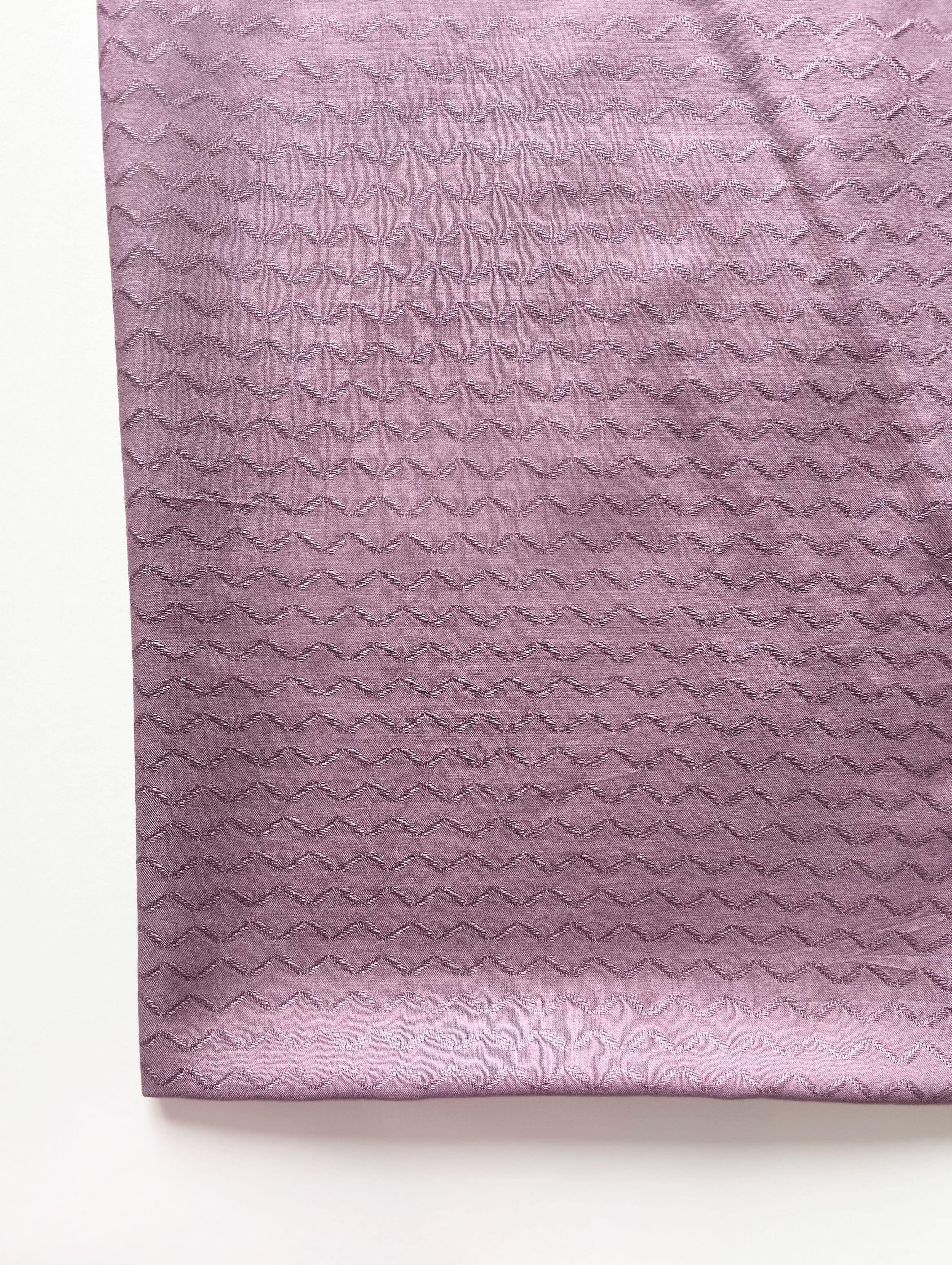 Purple Rayon Chevron Dobby Mill Dyed Fabric 56"