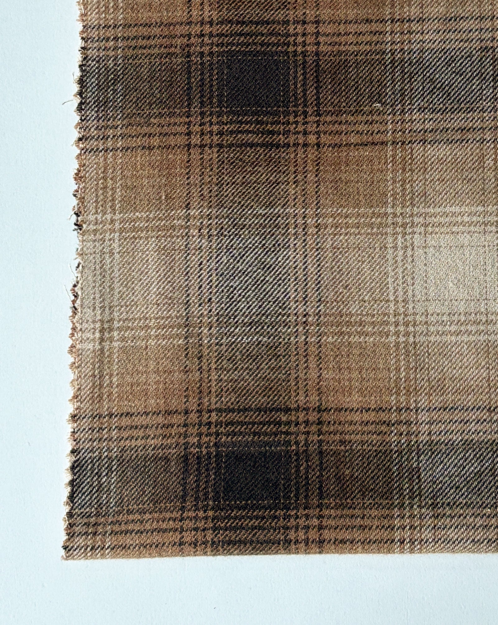 20s Cotton Yarn Dyed Twill Single Side Brushed Fabric 56"