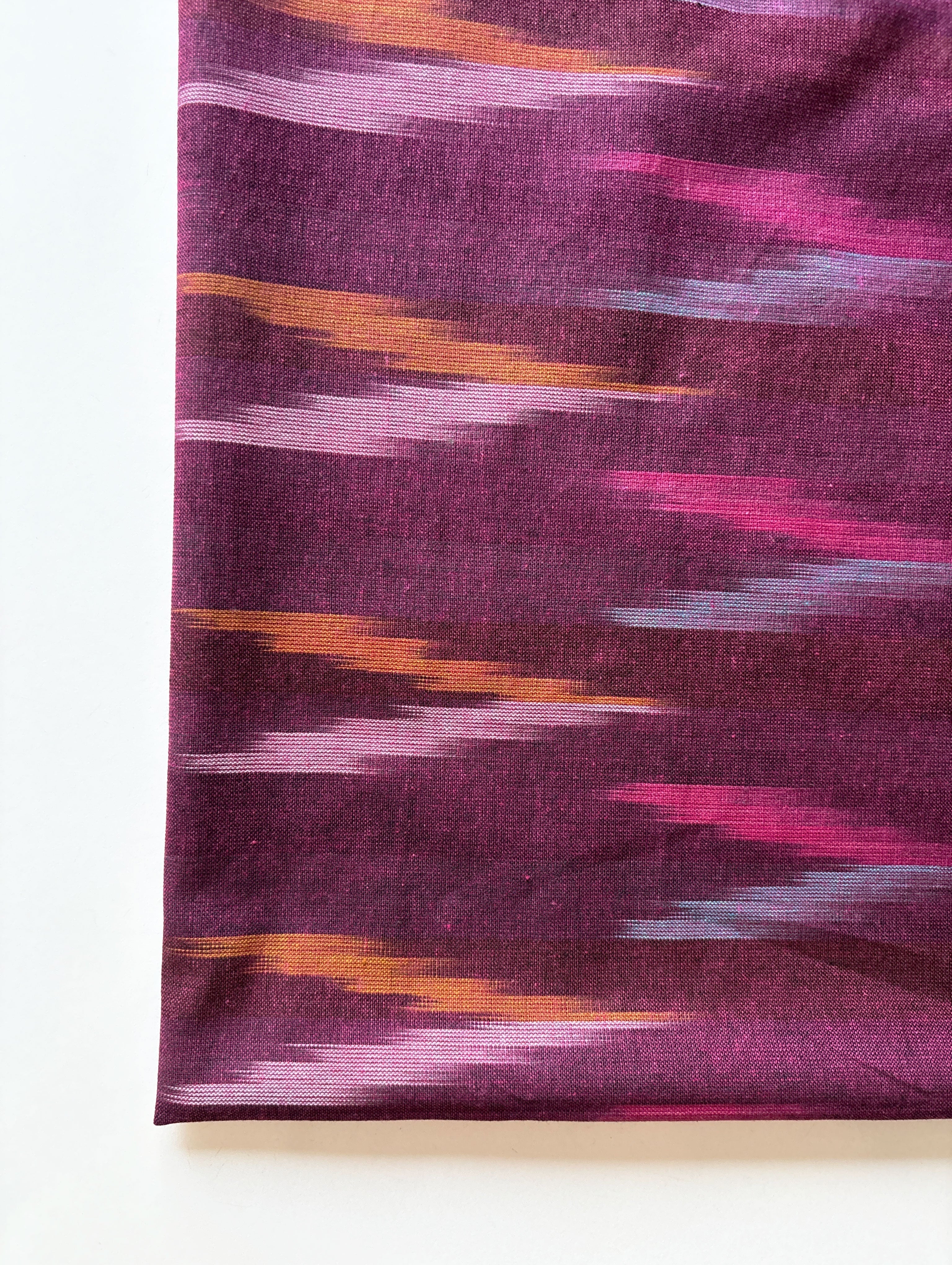 Fuchsia Ikat Cotton Fabric