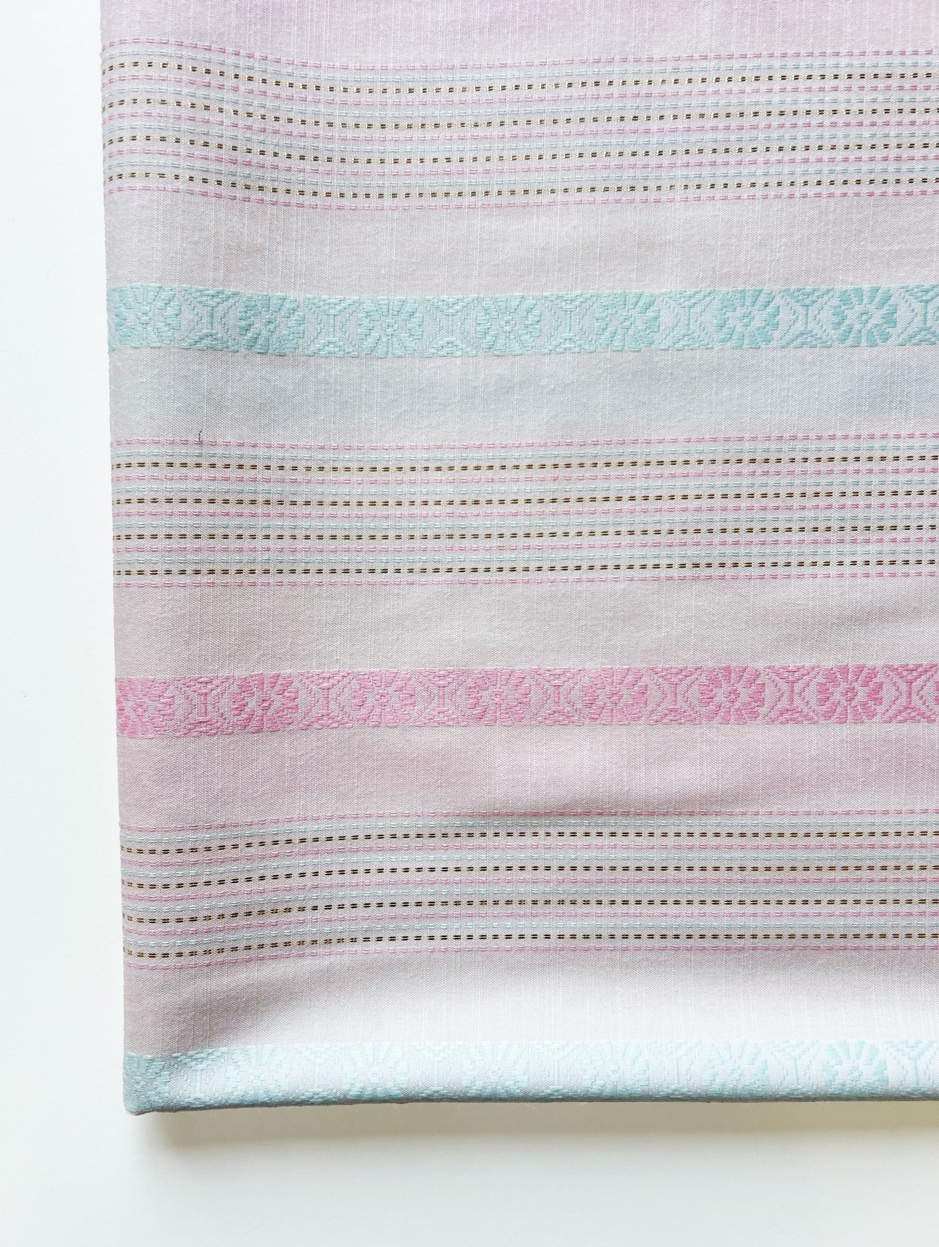 White Loom Textured Blended Viscose Dobby Yarn Dyed Fabric 57"