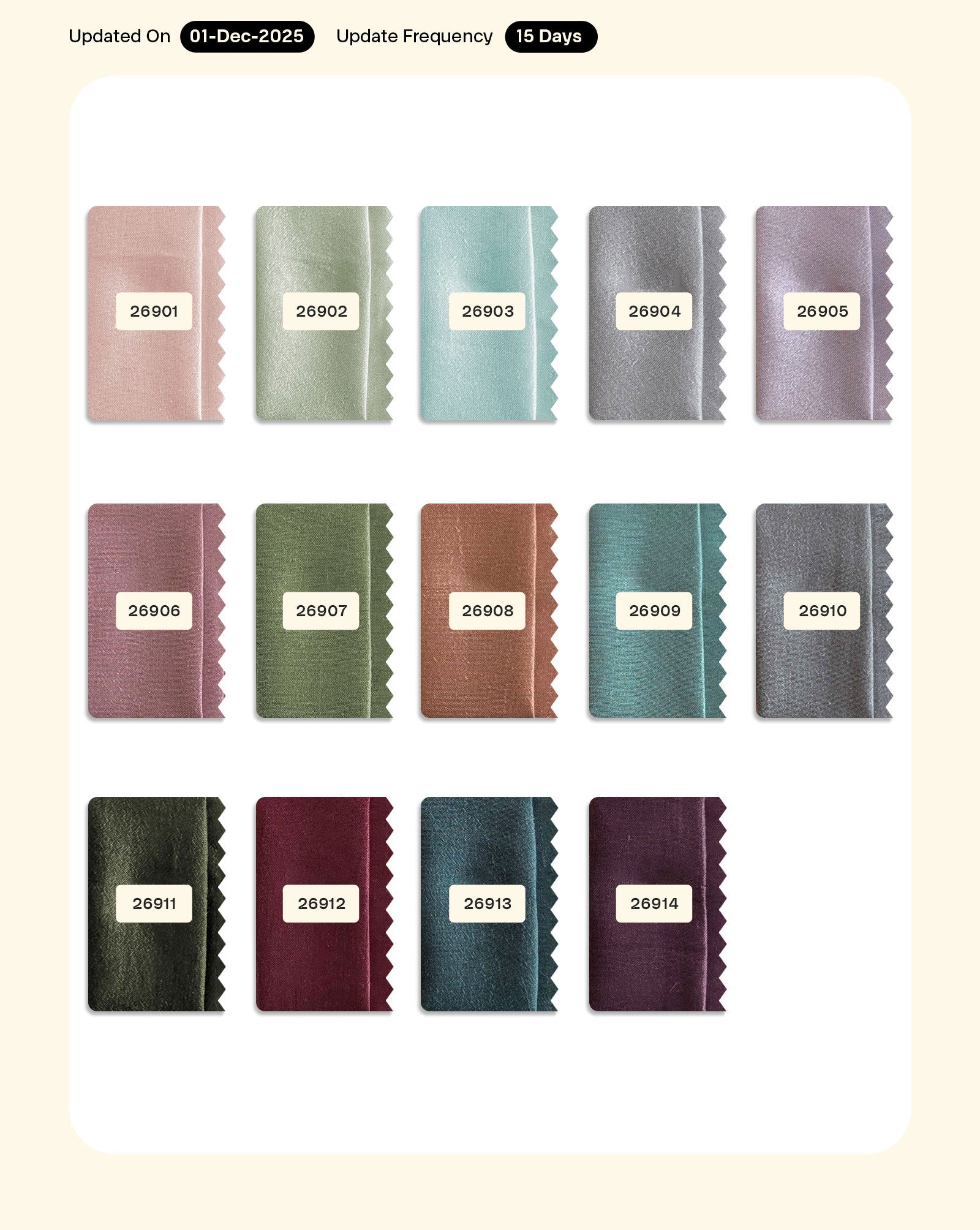 Poly Plain Silk Fabric 48" - 10 kg