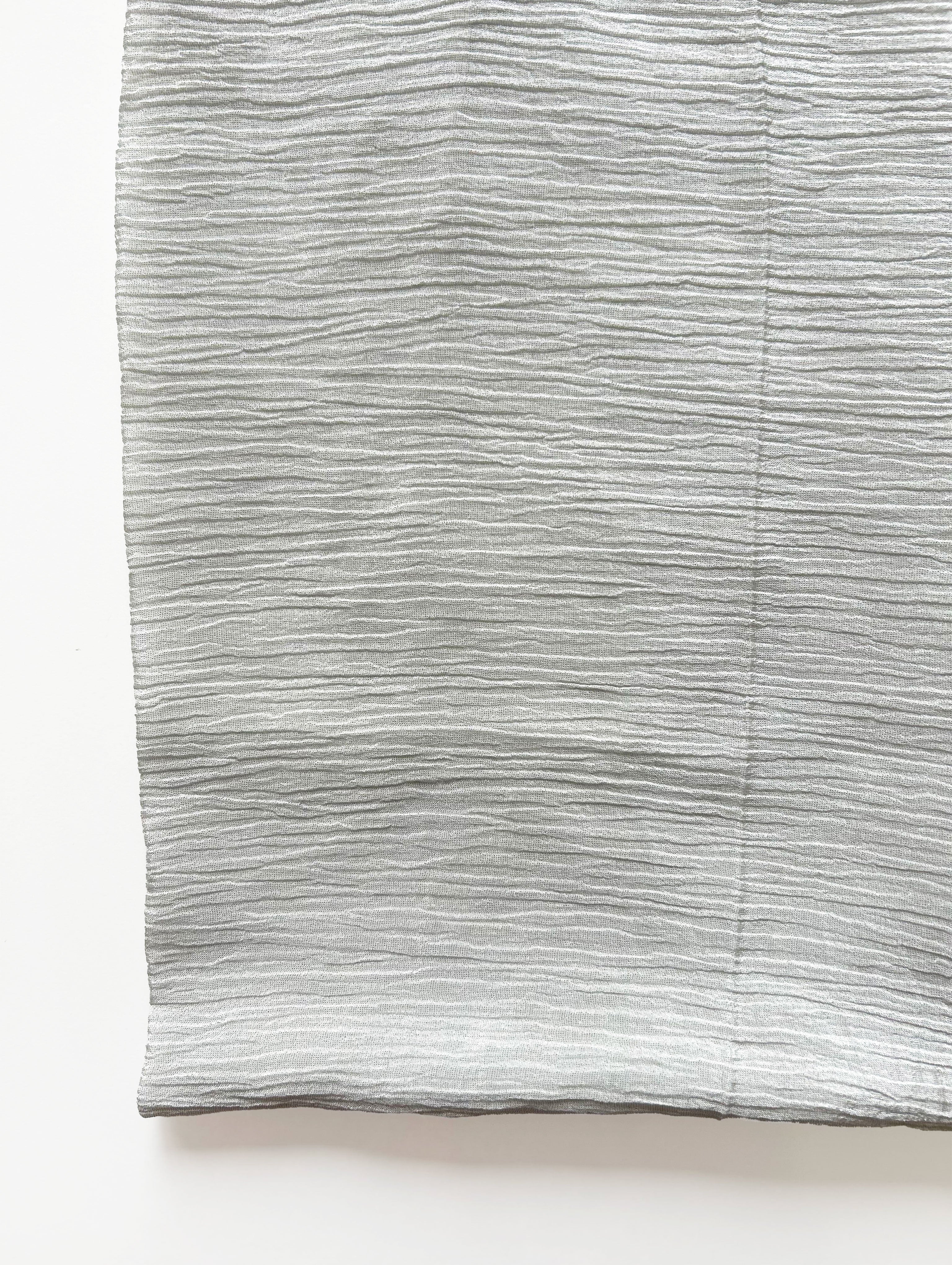 75 Gram Viscose Silver Tissue Crushed Fabric