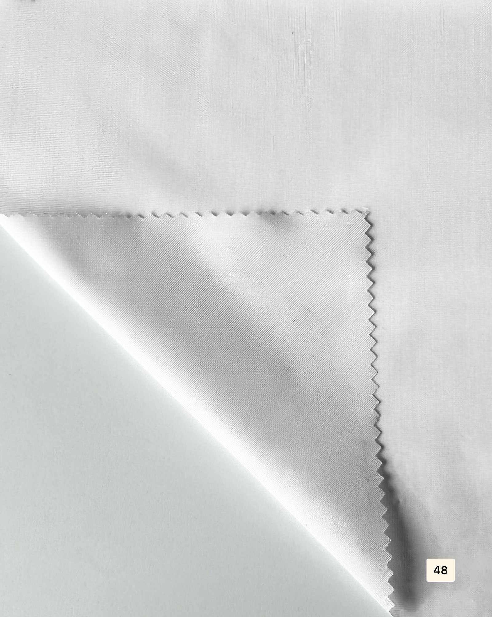 Poly Viscose White Filafil Fabric 58"