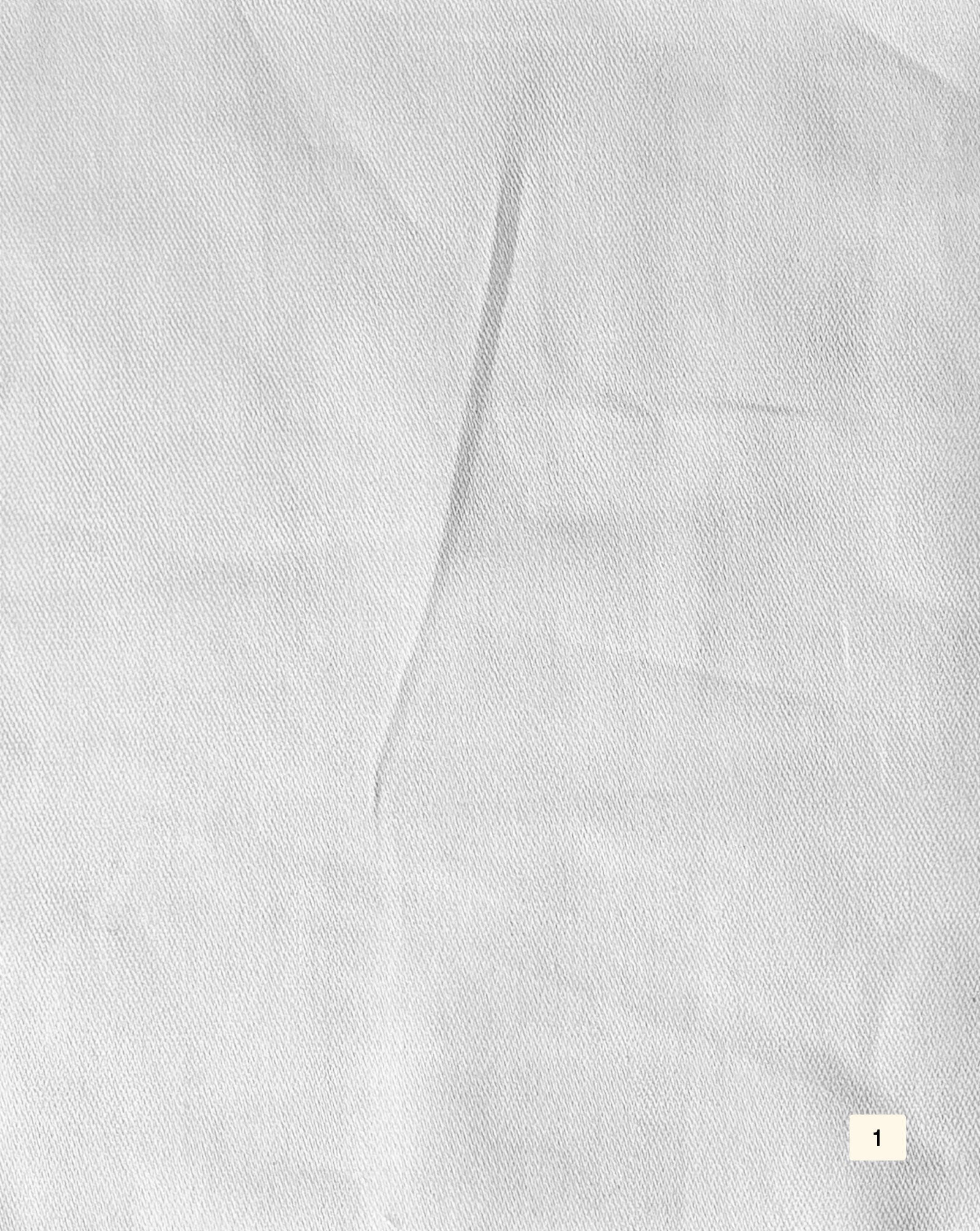 40s Cotton Dobby White Fabric 58"