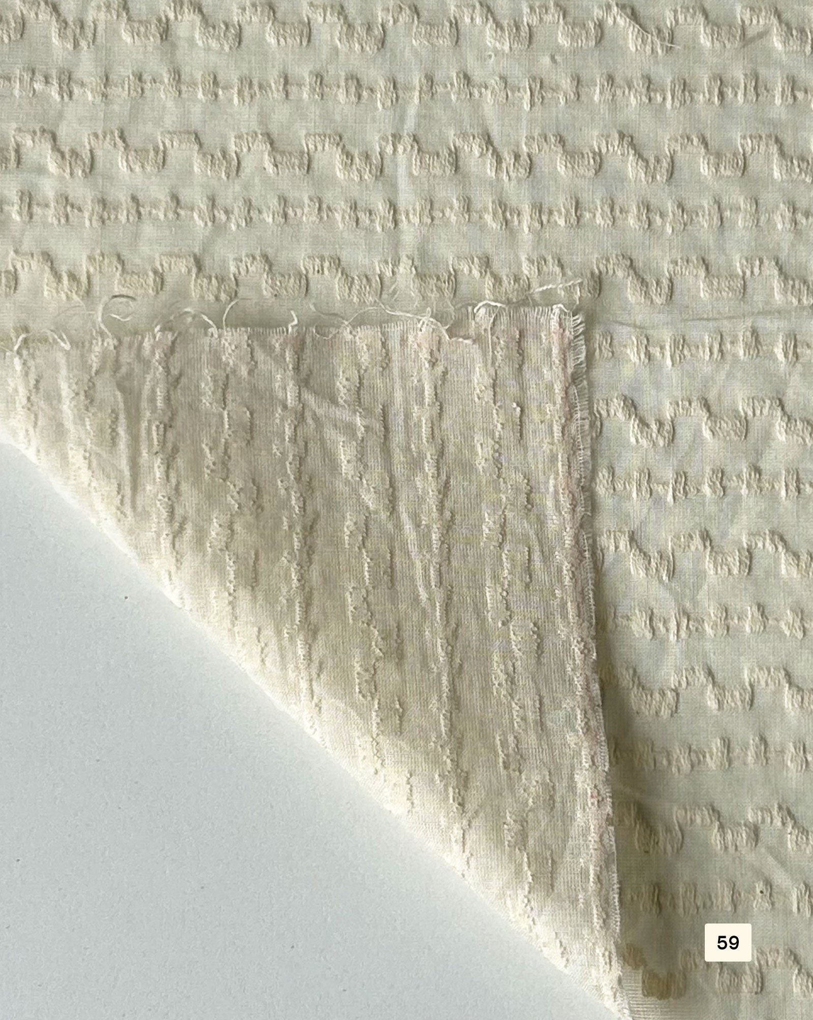 Greige Cotton Dobby fabric 48"