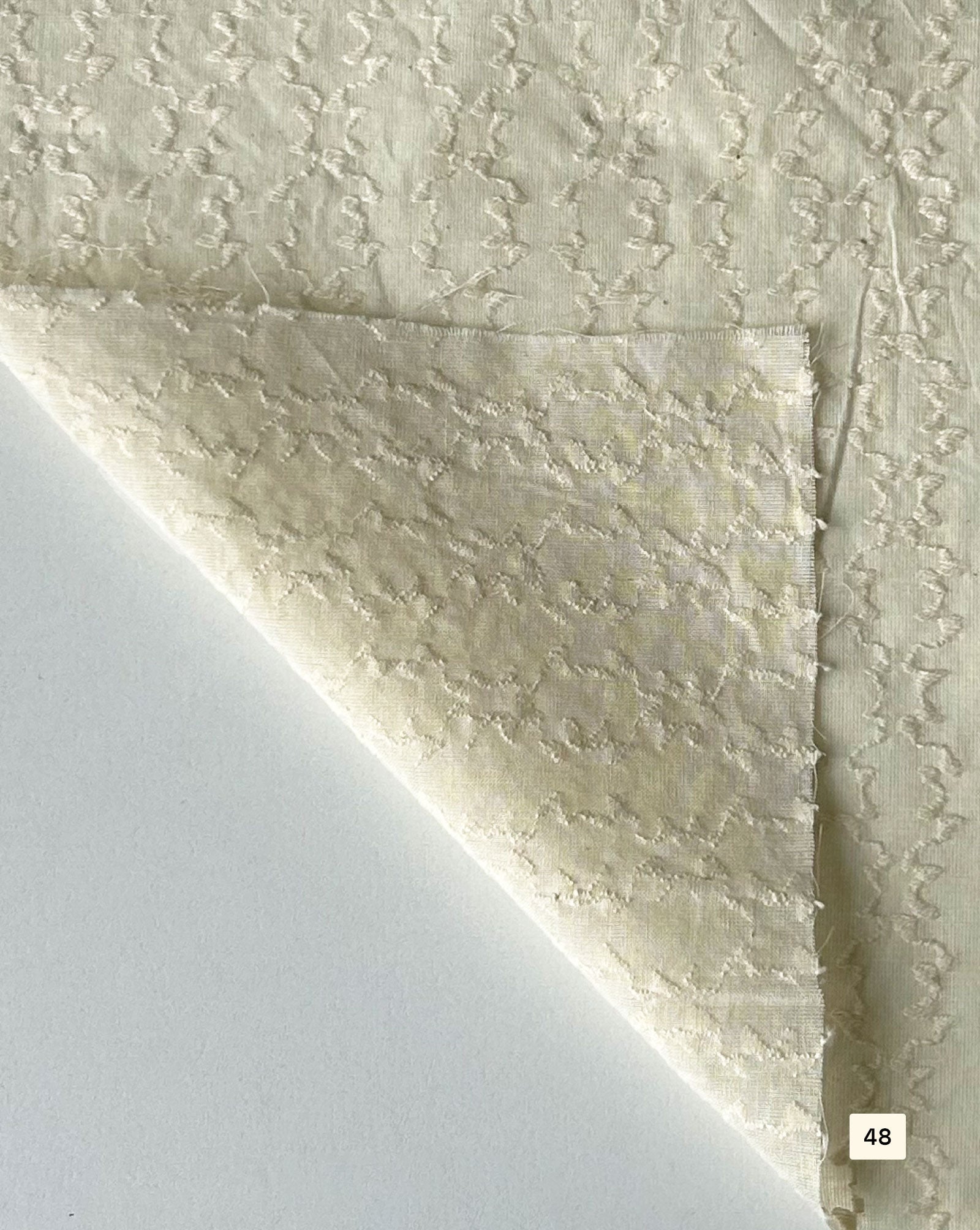 Greige Cotton Dobby fabric 48"