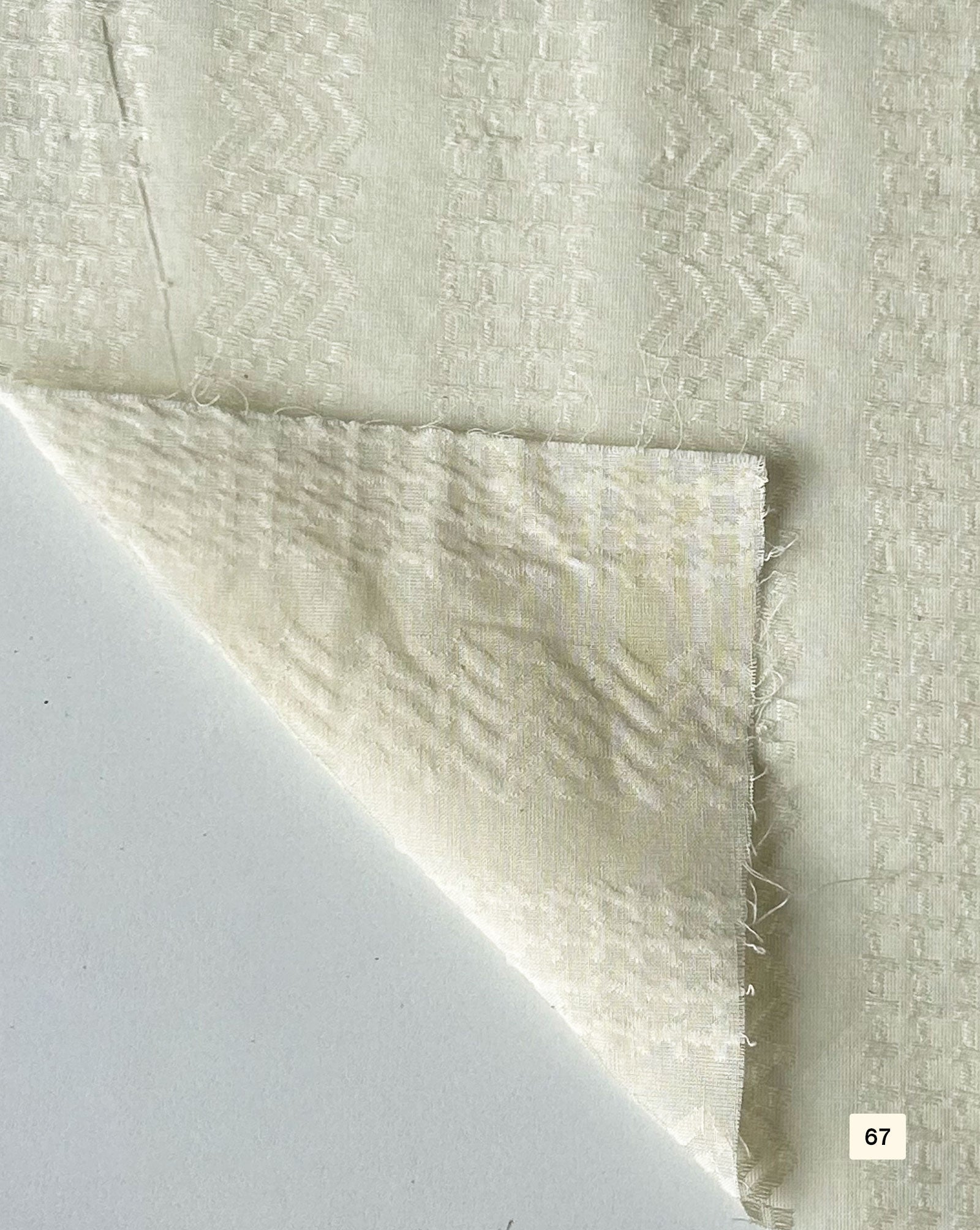 Greige Cotton Dobby fabric 48"
