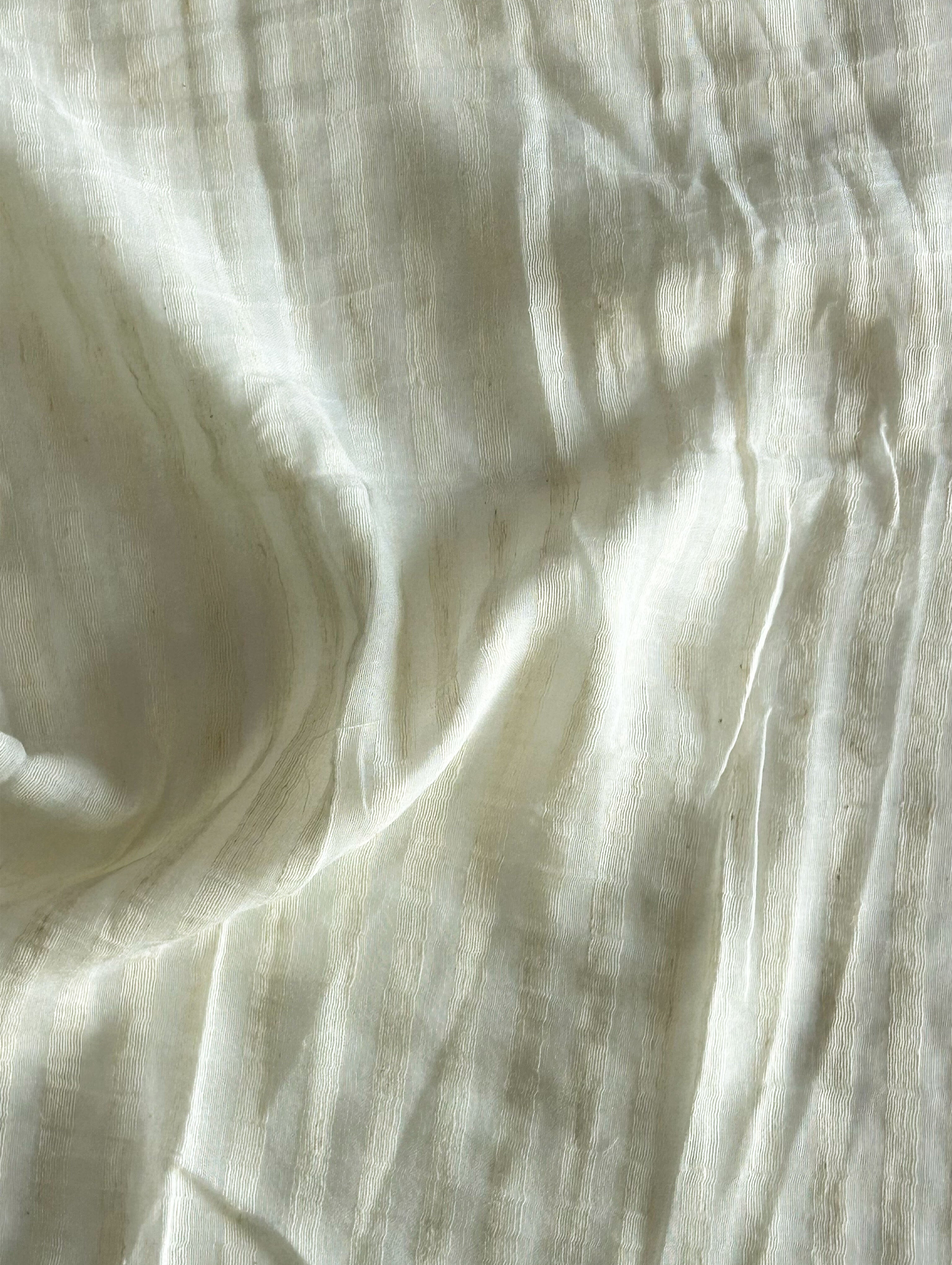 Bemberg Cotton Hemp Stripe Fabric