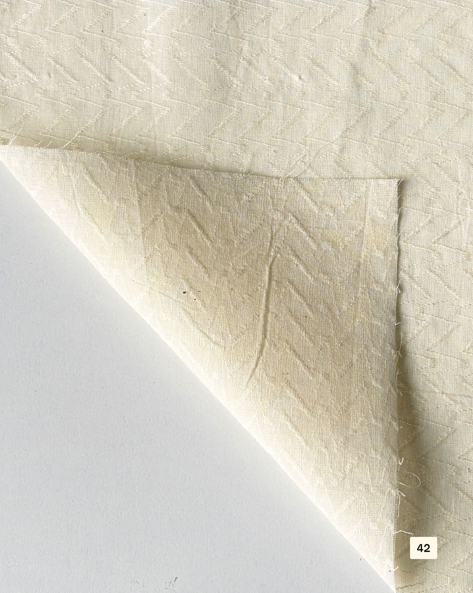 Greige Cotton Dobby fabric 48"