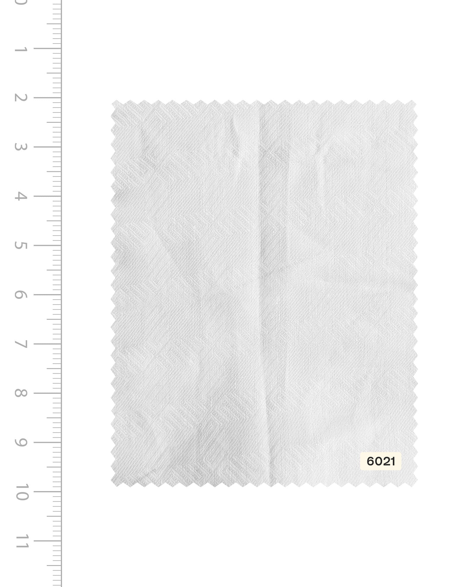 White 60 Lea Pure Jacquard Linen Fabric 58"