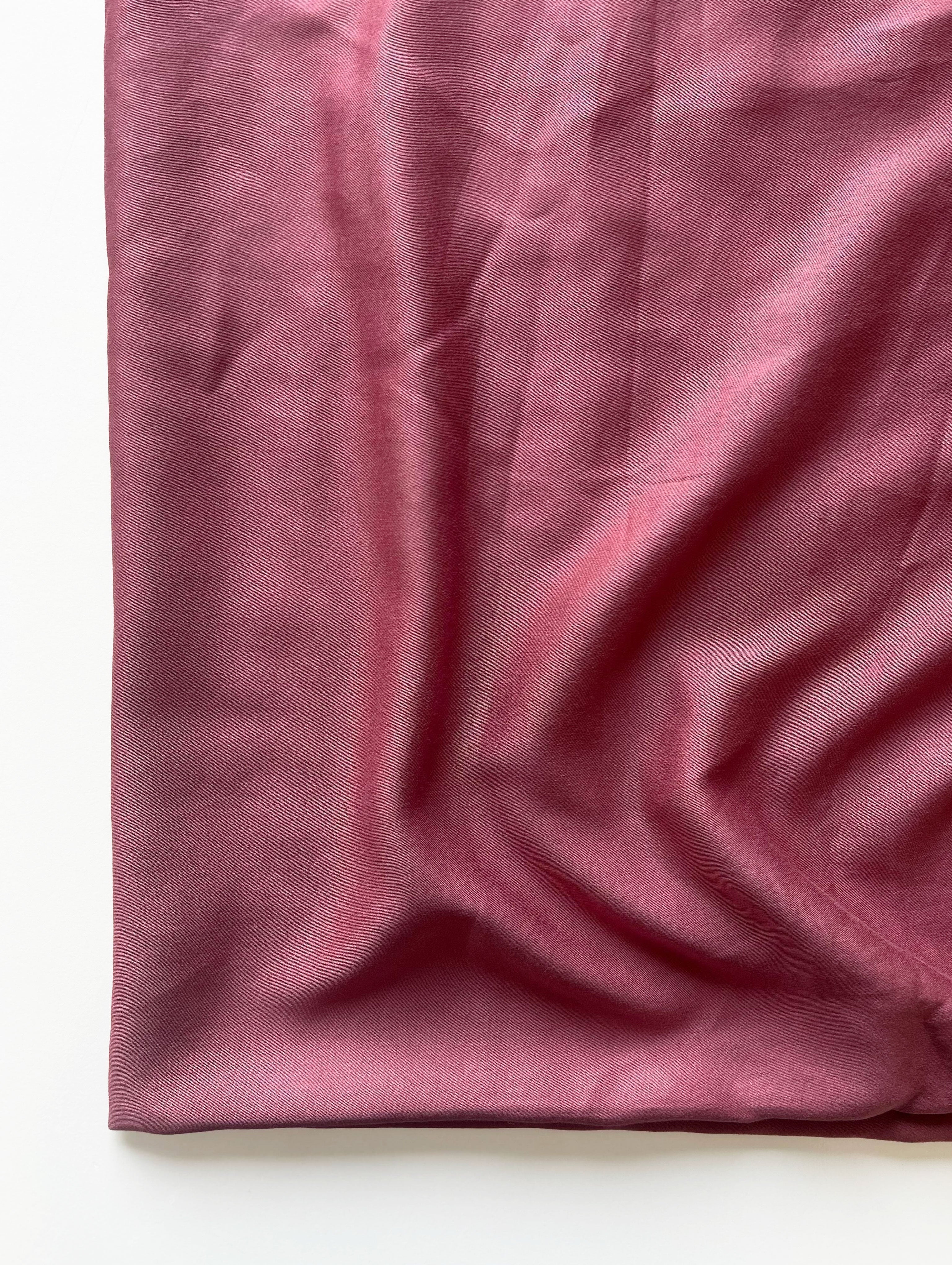 Dark Pink Viscose Gaji Satin Mill Dyed Fabric 56" - 20 kg