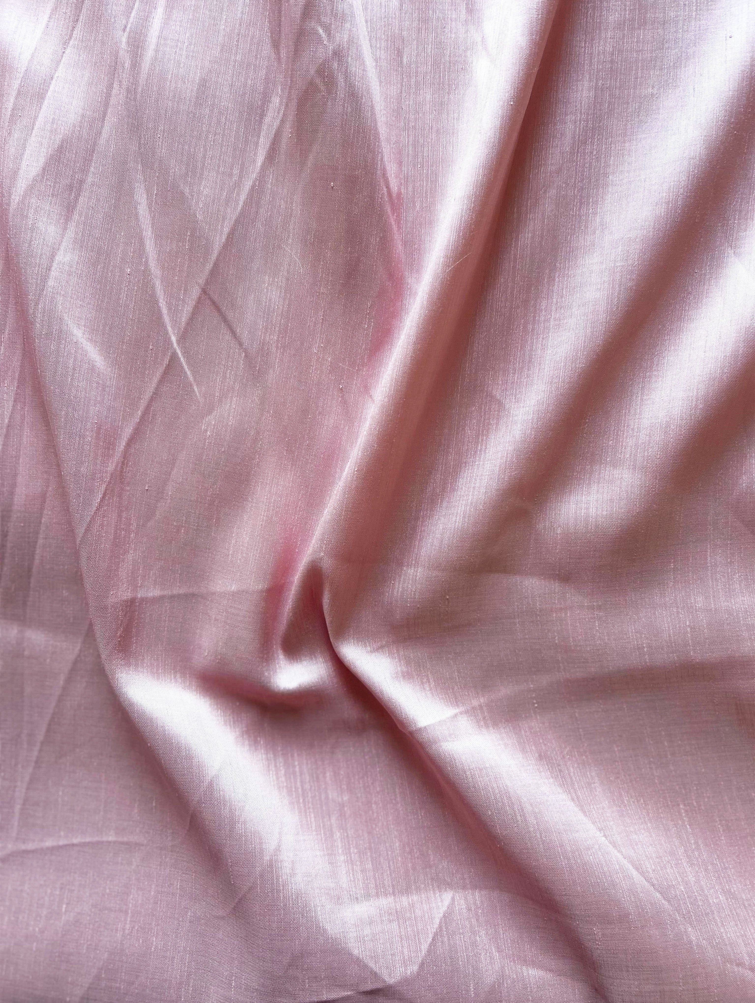 Pink Poly Silk Mill Dyed Fabric - 10 kg