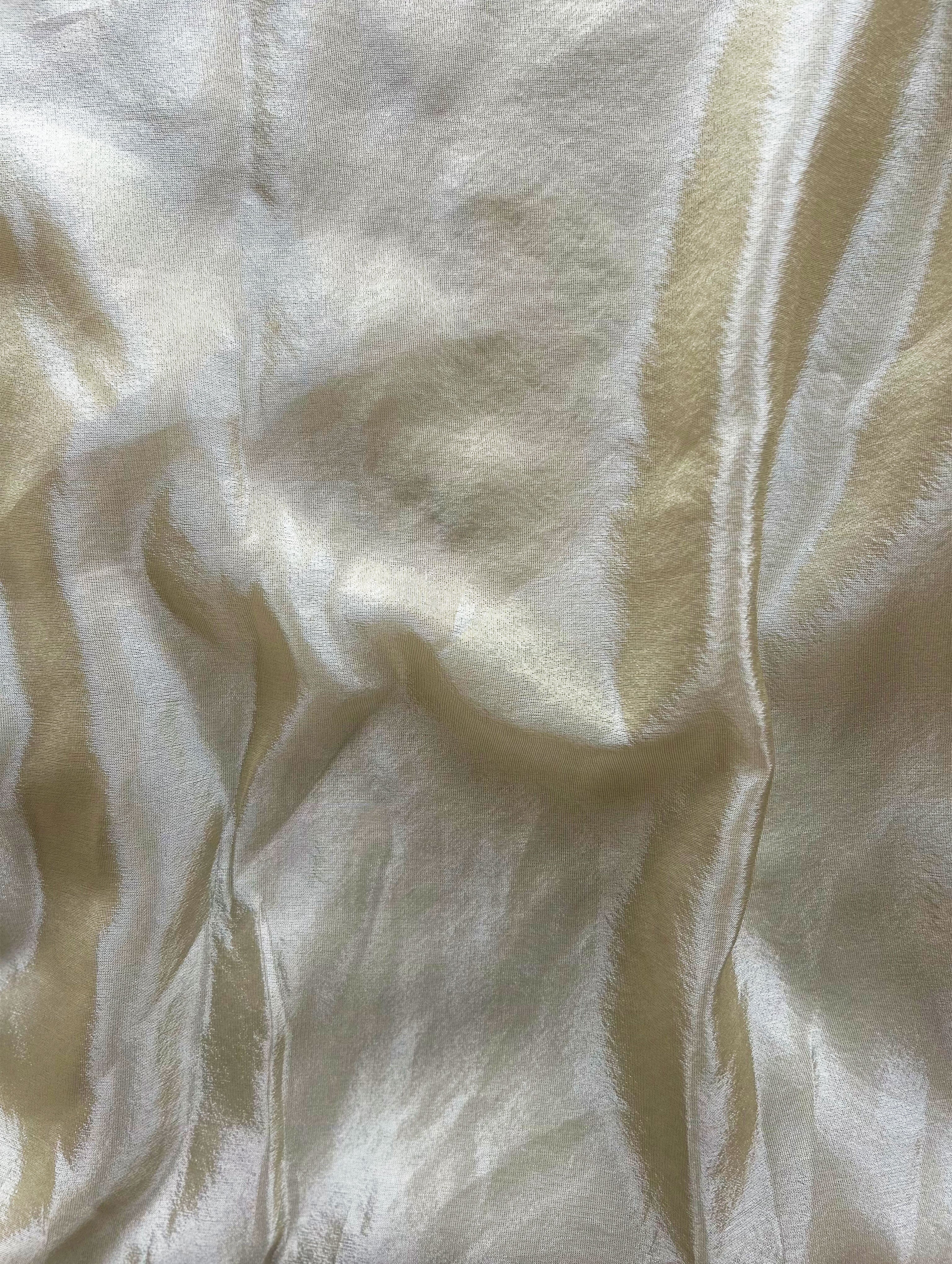 60 Gram Viscose Gold Tissue Fabric ( Swatch 10x12" )