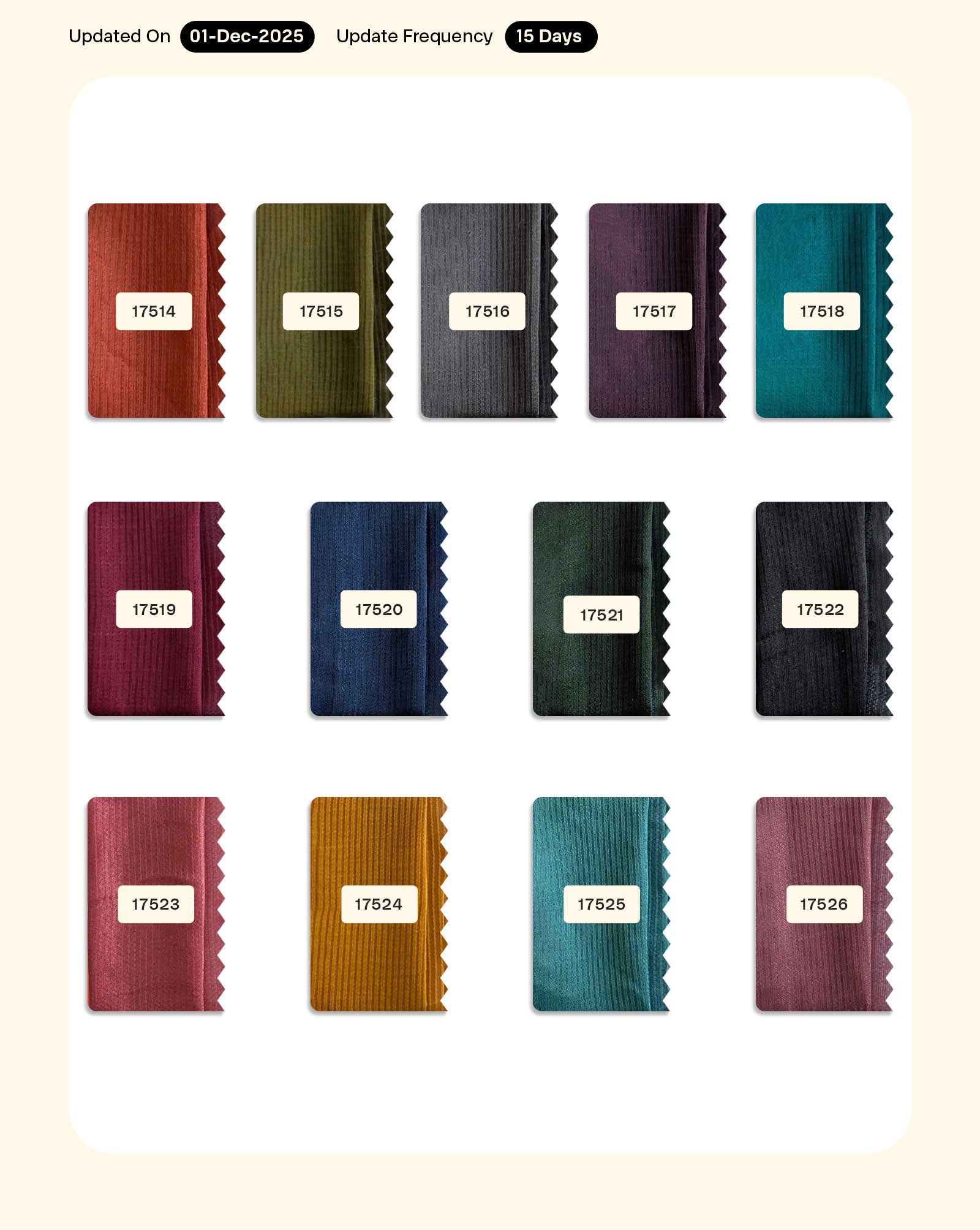 Stripes Poly Dobby Fabric 48" - 9 kg