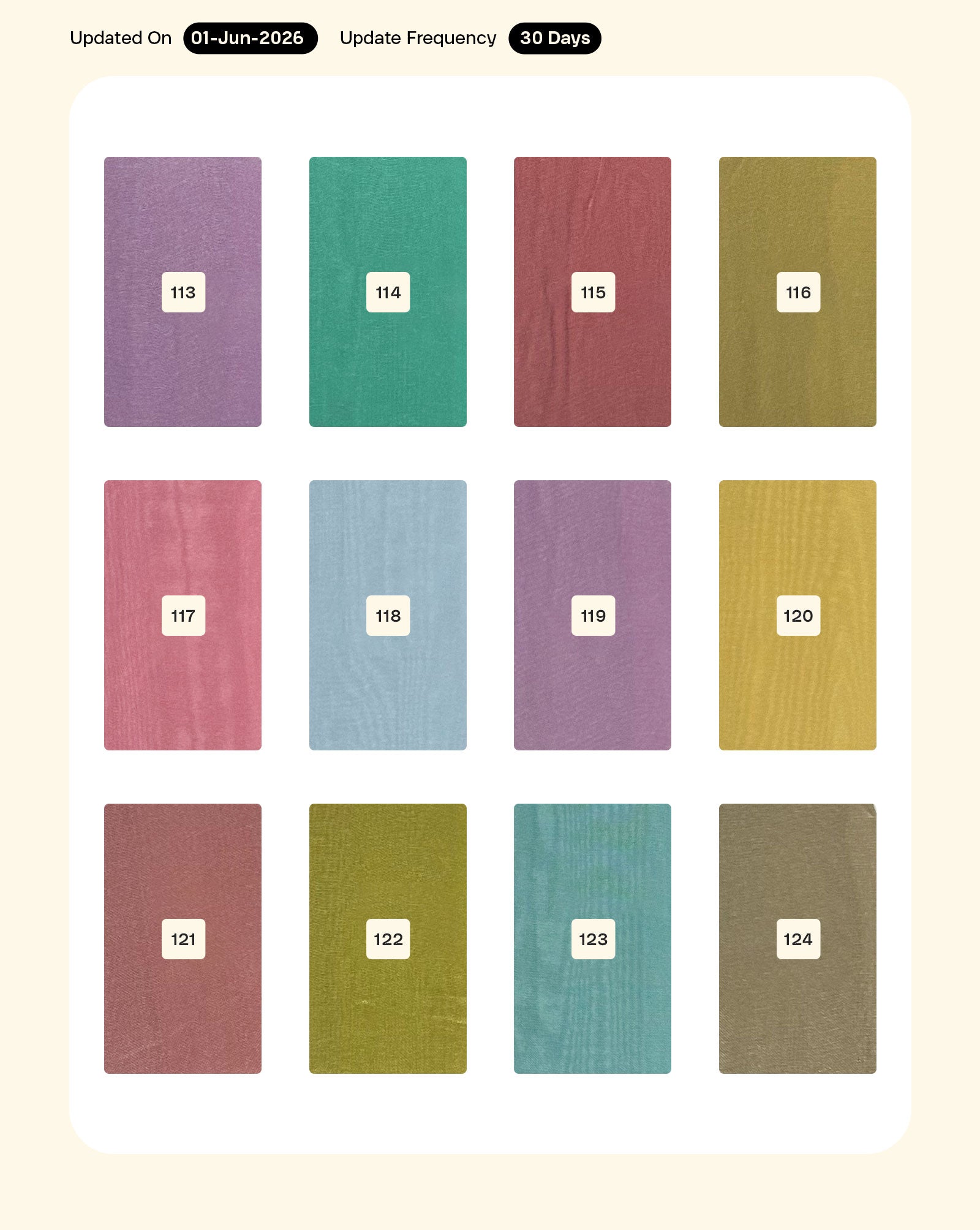 Viscose Mill Dyed Fabric 44"