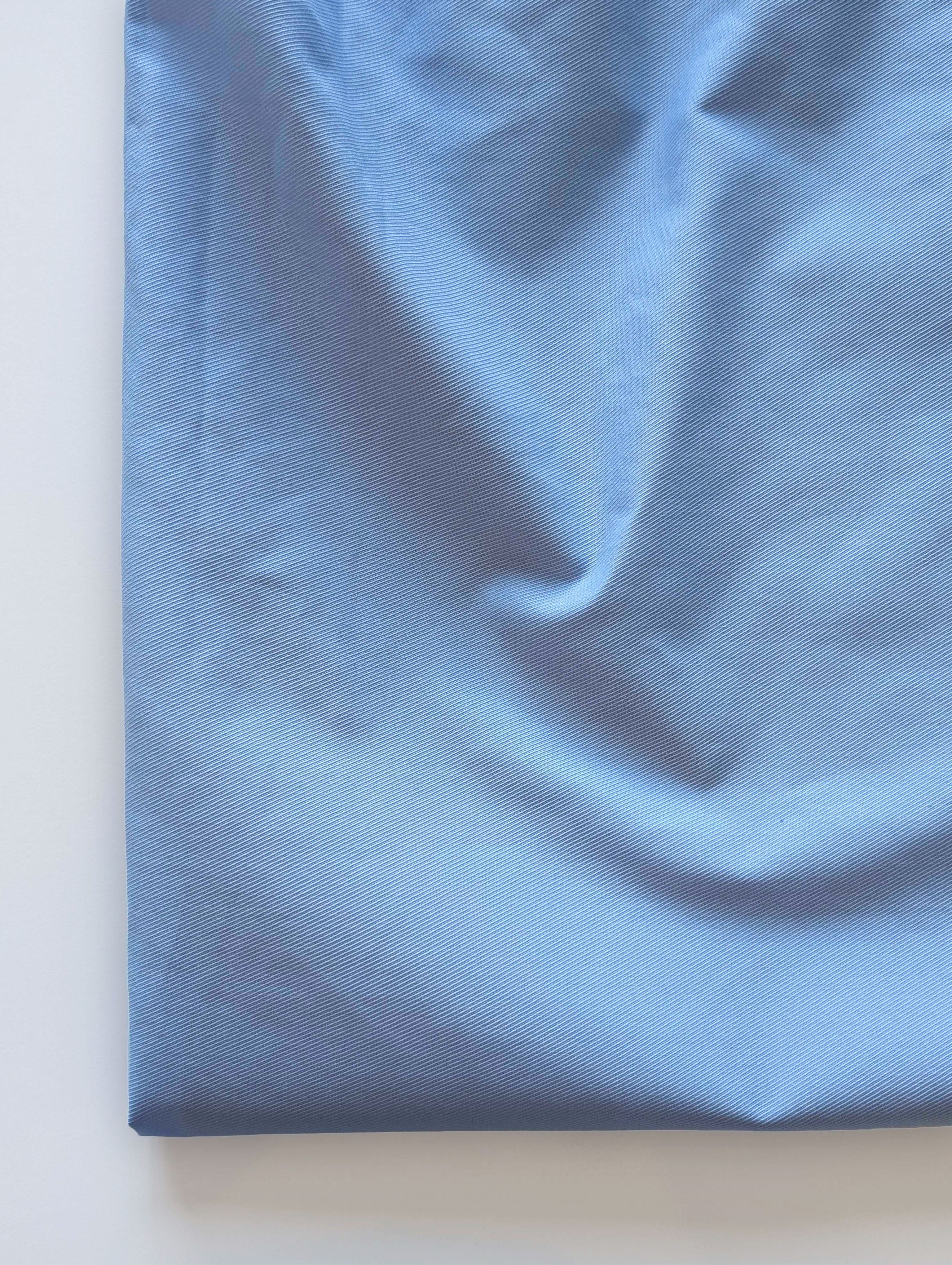 Blue Heavy Cotton Twill Mill Dyed Fabric 58" (American Twill)