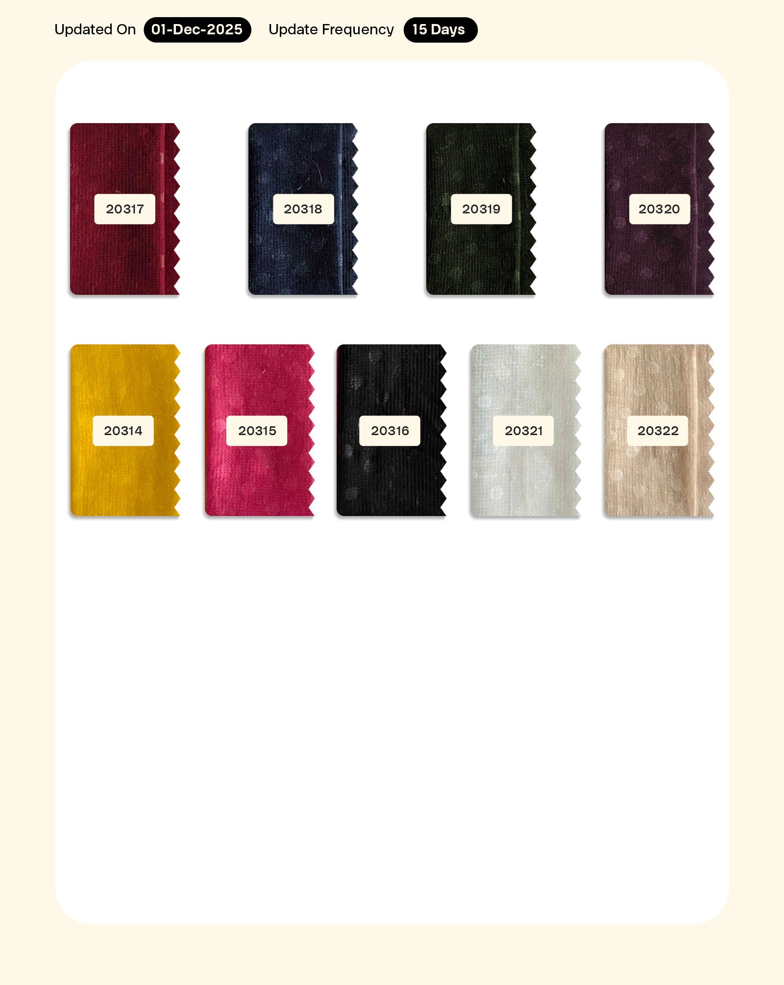 Poly Slub Polka Dot Fabric - 18 kg