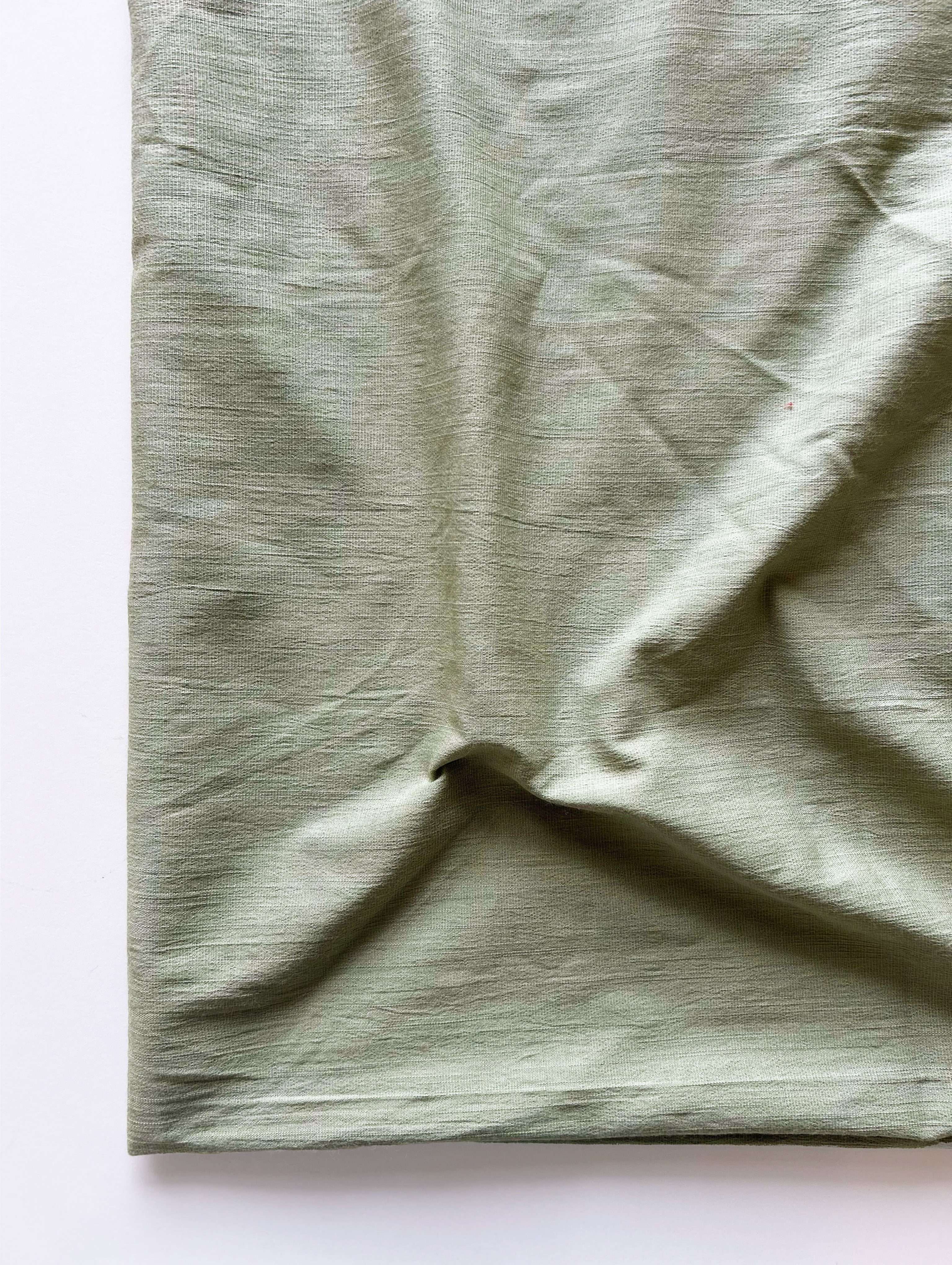 Green 30s Liva Rayon Lycra Mill Dyed Fabric 48"