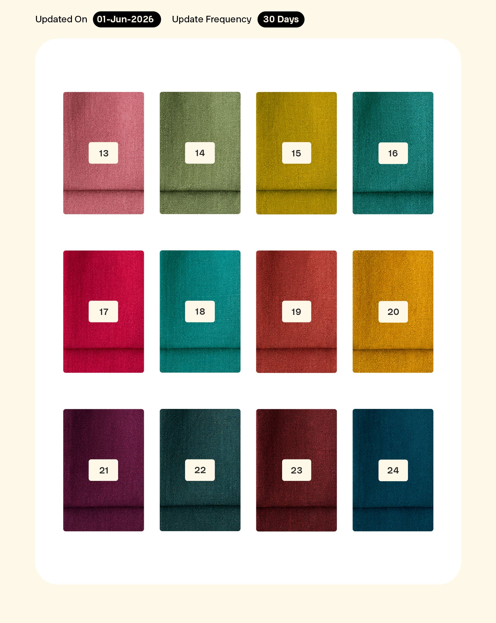 Poly Viscose Mull Chanderi Mill Dyed Fabric 56"