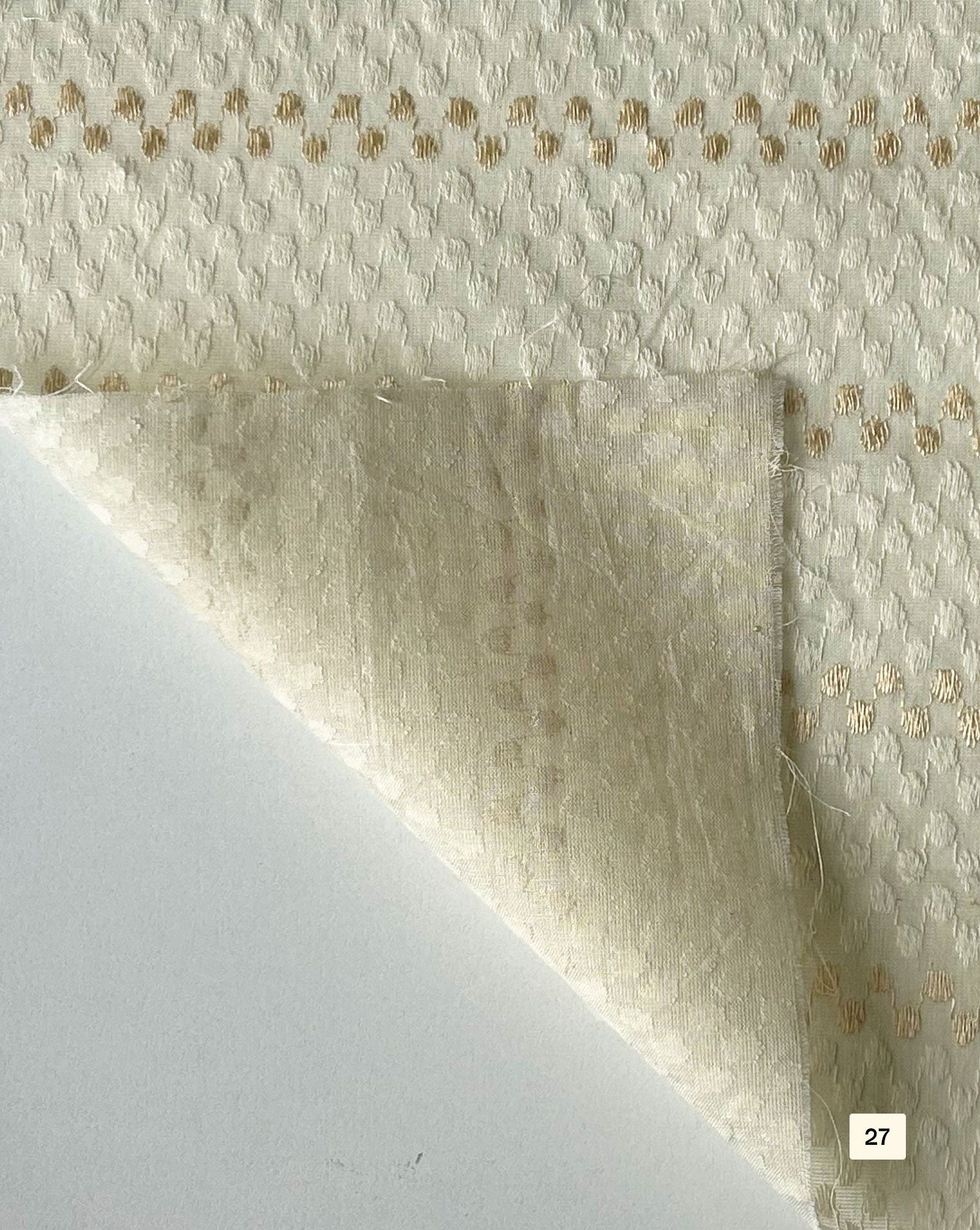 Greige Cotton Dobby fabric 48"
