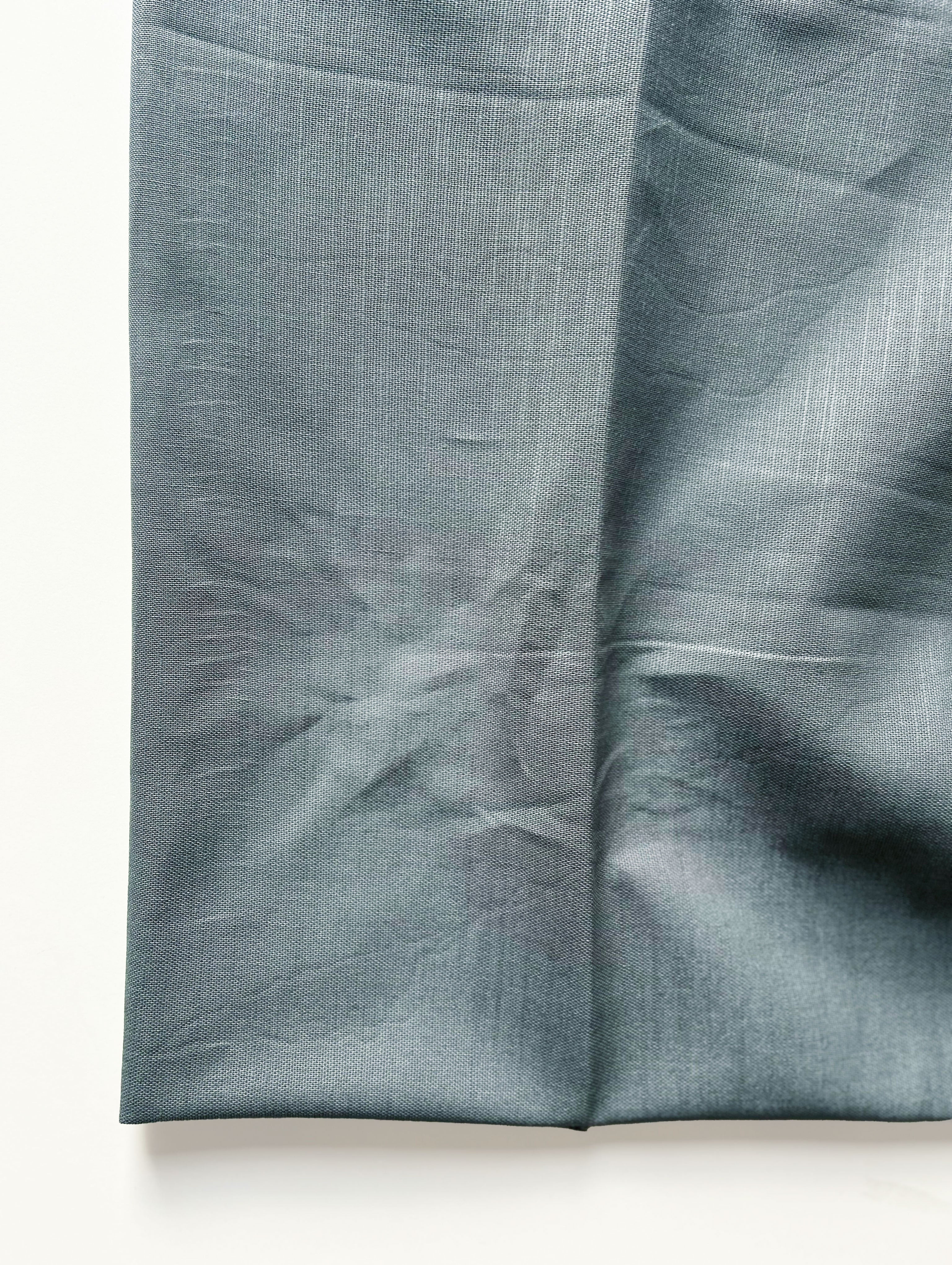 Grey Cotton Slub Mill Dyed Fabric 58"