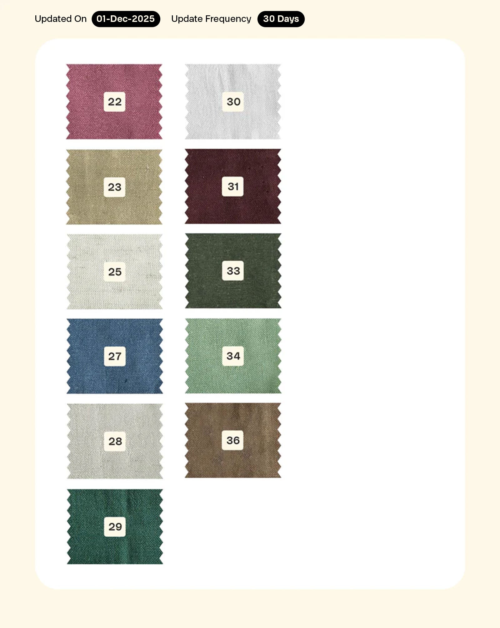 Viscose Flex Mill Dyed Fabric - 12 kg