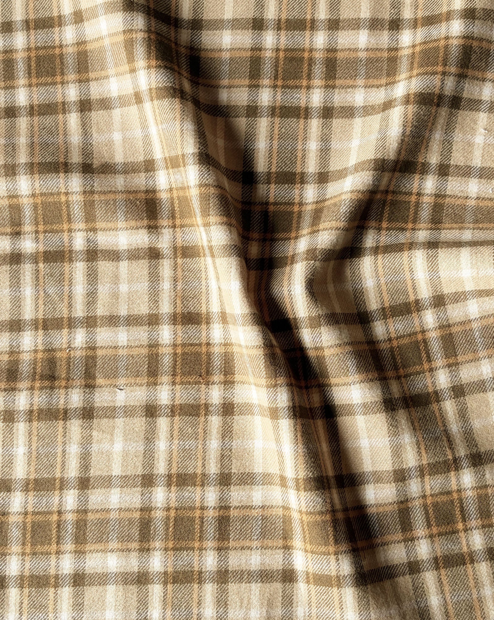 Corn Stalk Cotton Y/D Twill Single Side Brushed Fabric 56"