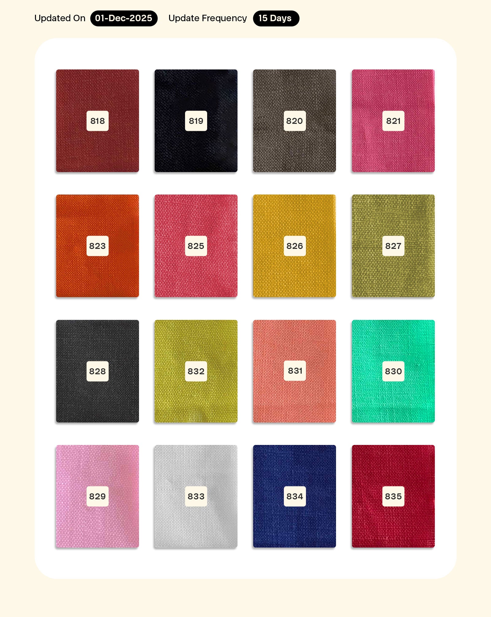 Poly Double Sided Slub Mill Dyed Fabric (Magic Slub) - 11 kg