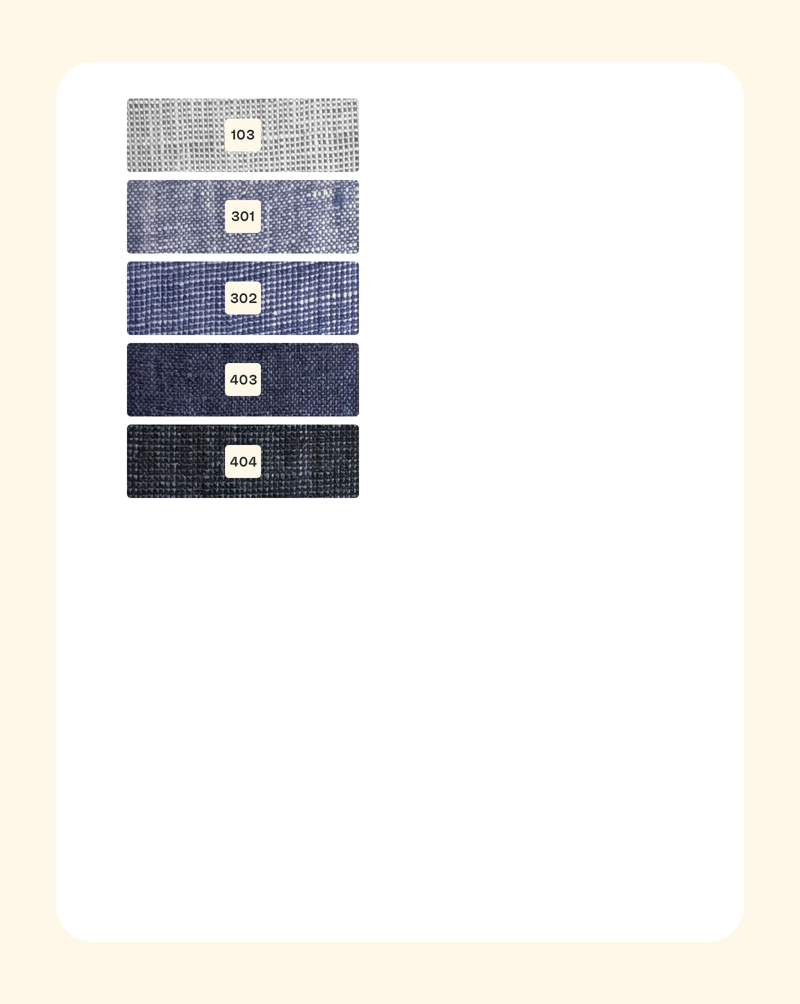 40 Lea Linen Yarn Dyed Fabric 58"