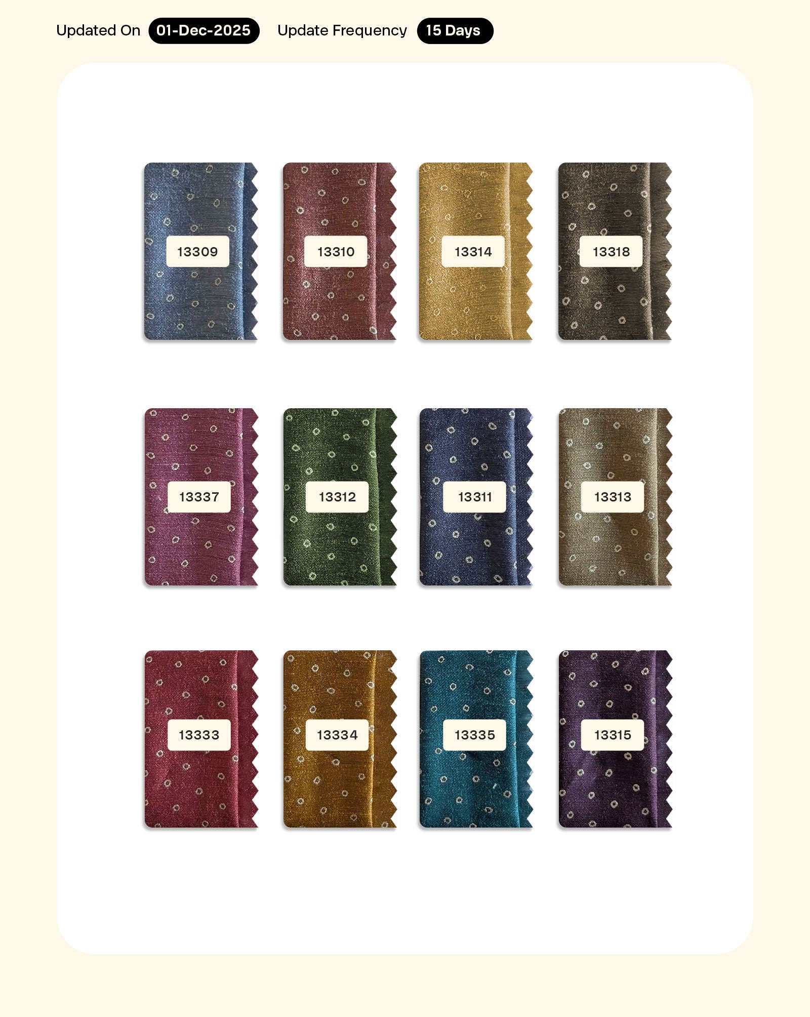 Poly Foil Chanderi Fabric - 16 kg