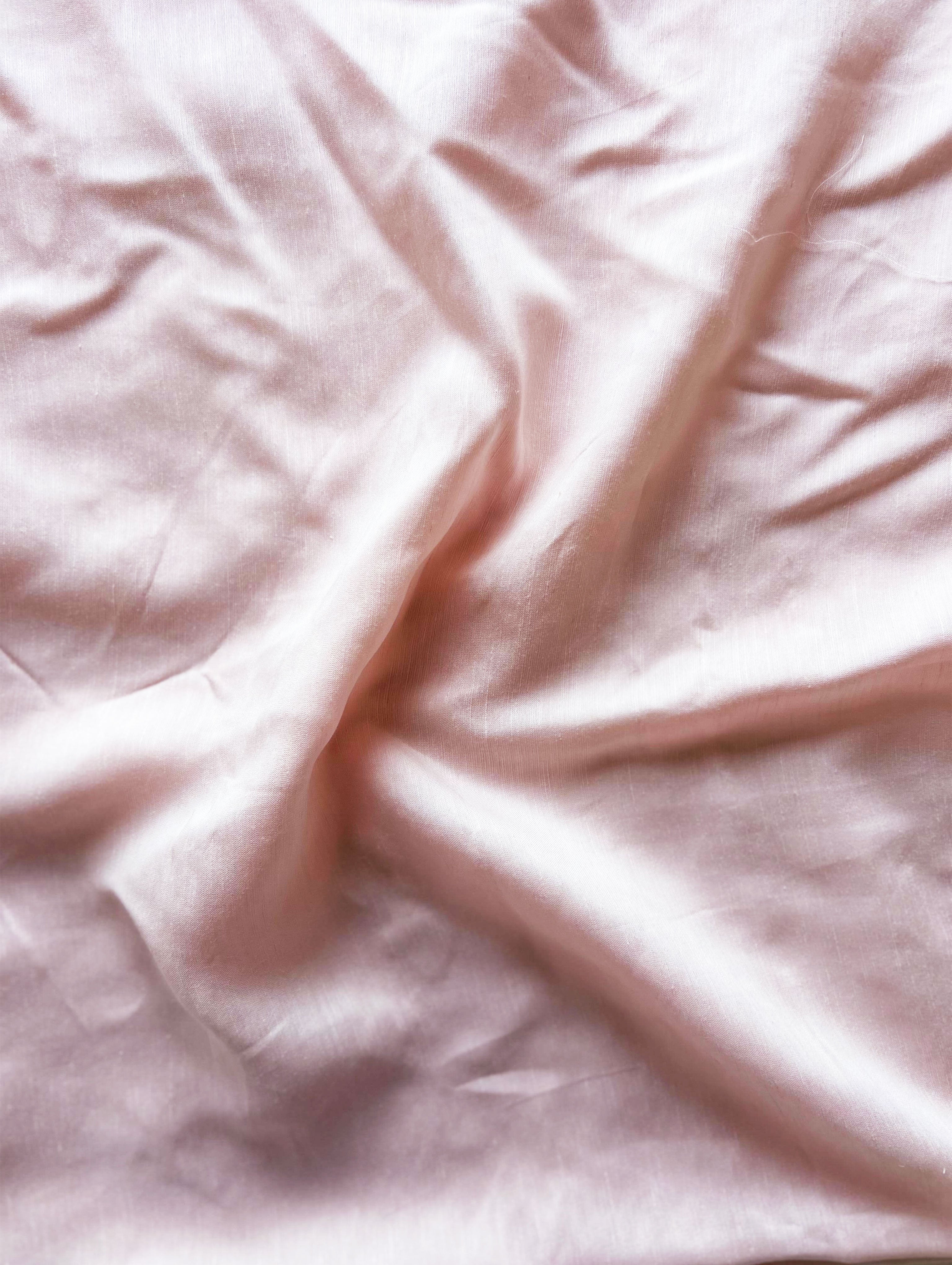 Pink Viscose Linen Satin Mill Dyed Fabric 58" - 18.5 kg
