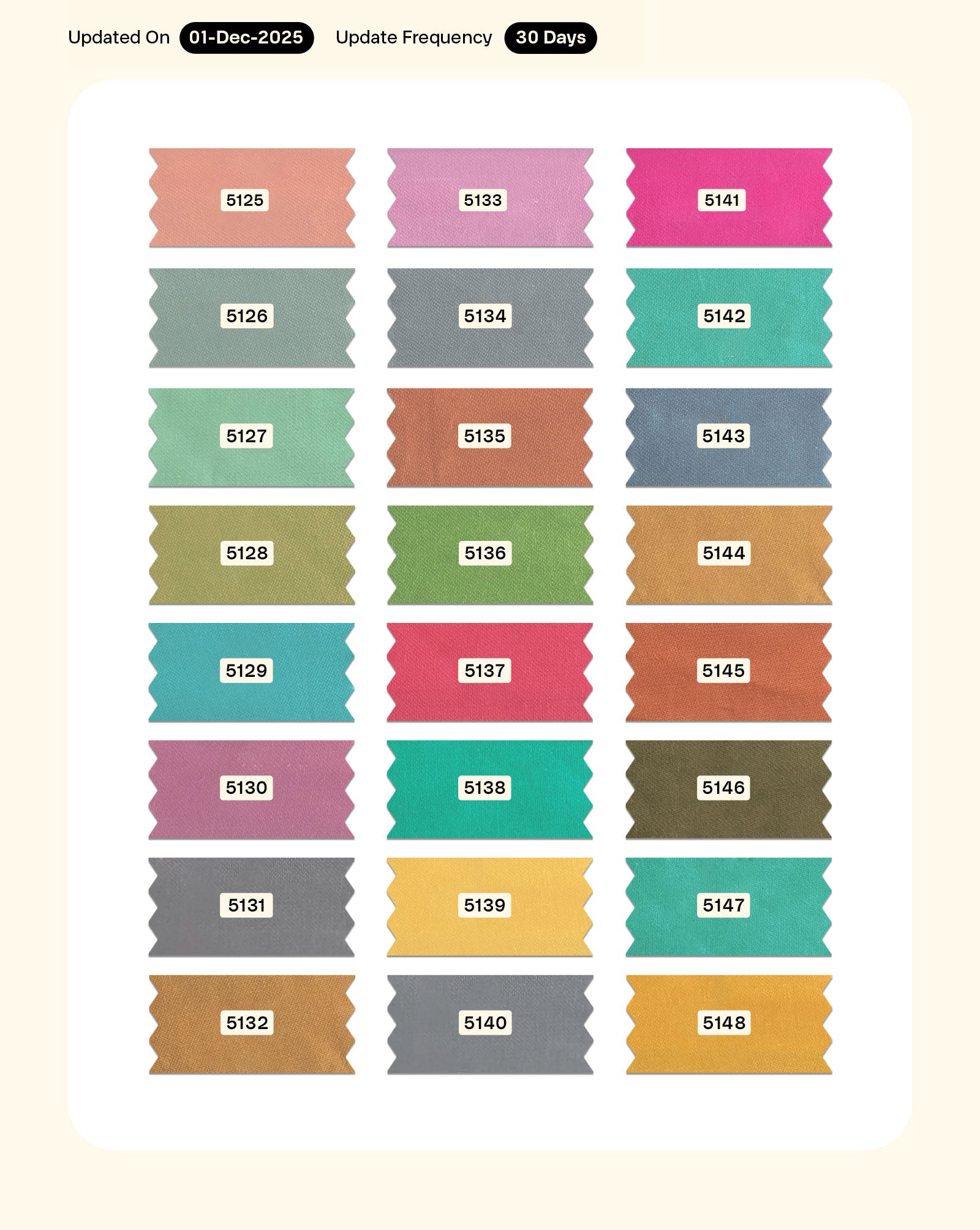 Cotton Jam Satin Mill Dyed Fabric 42" - 10 kg