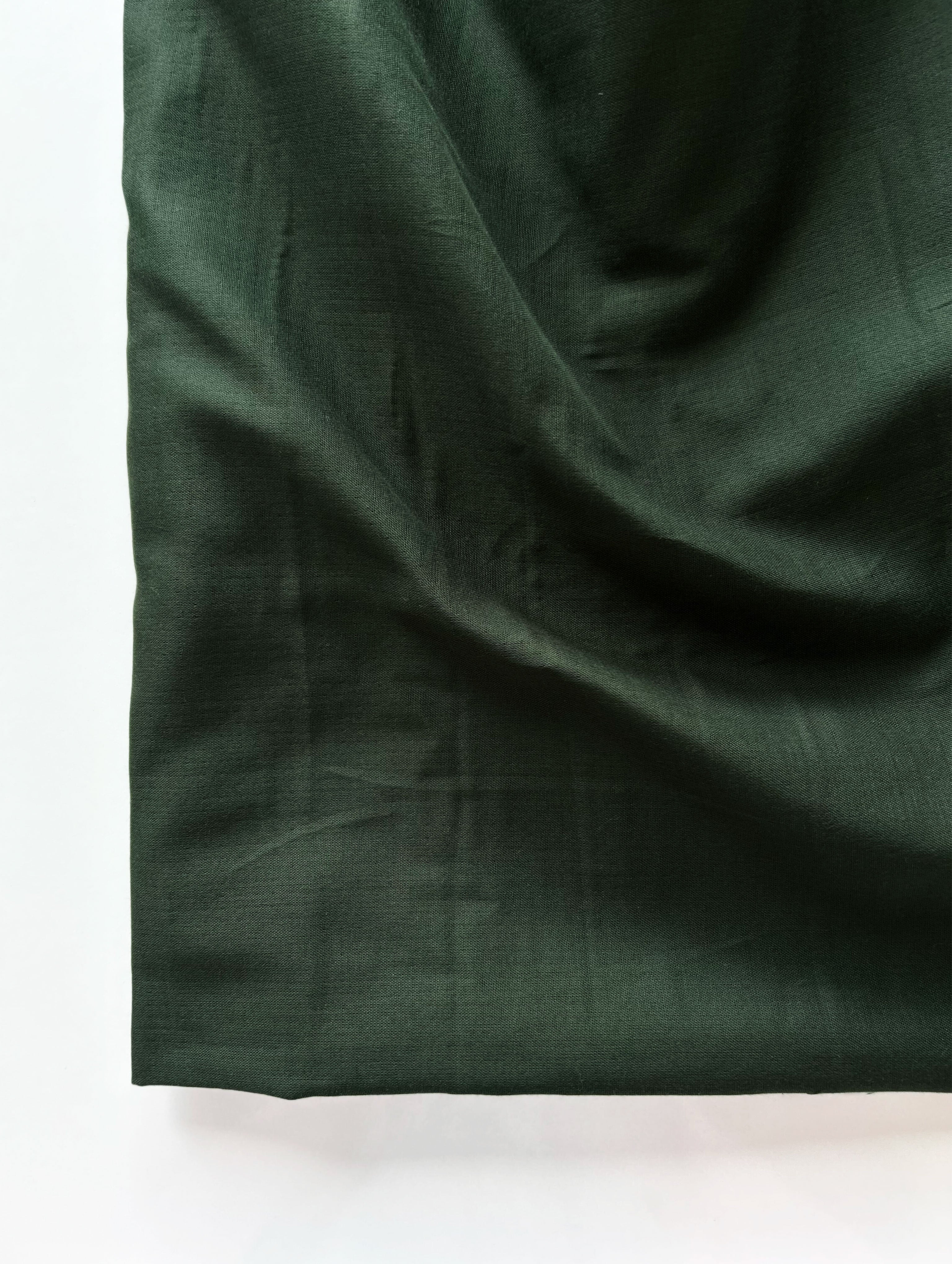 Green Heavy Cotton Gauze Mill Dyed Fabric 56"