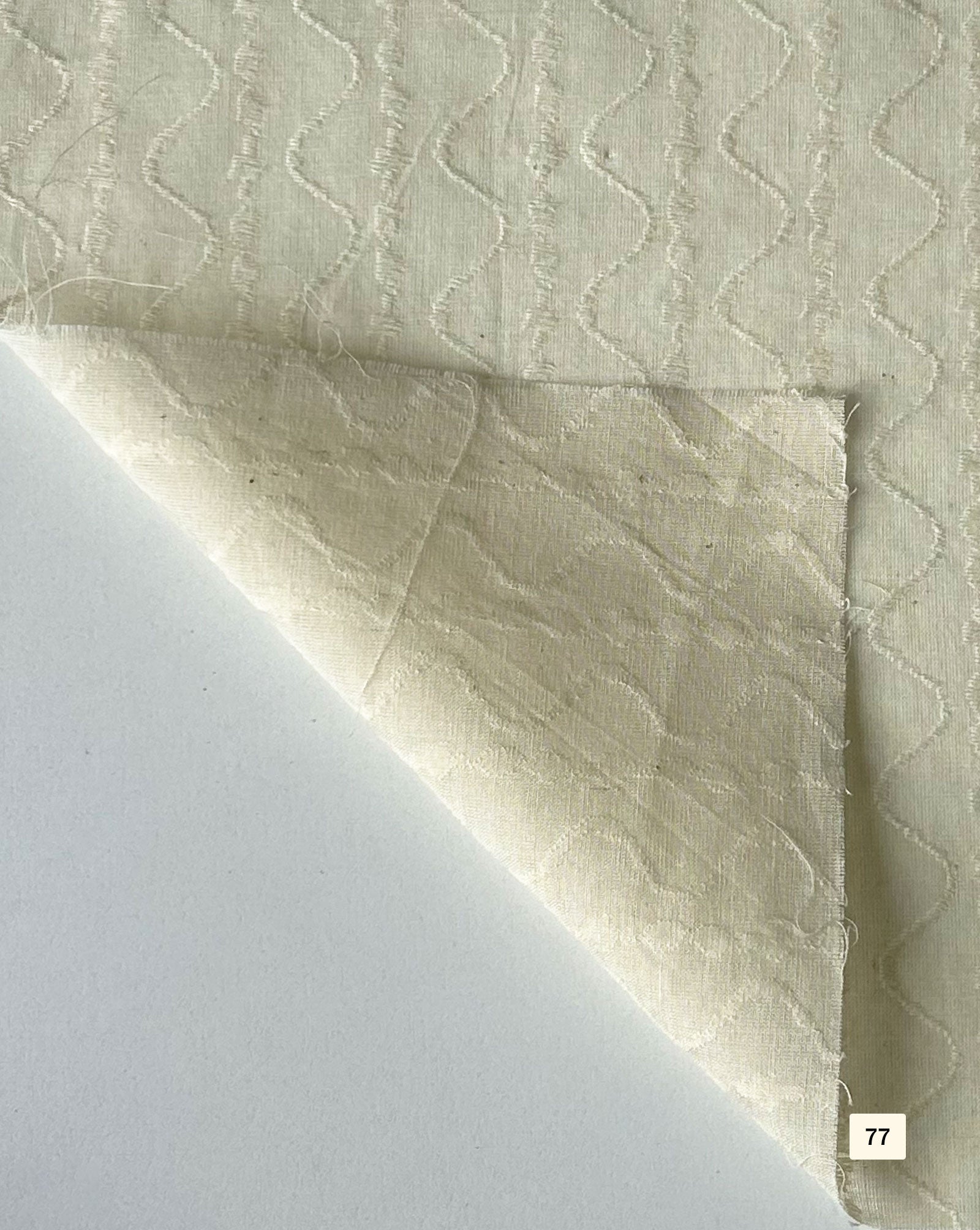 Greige Cotton Dobby fabric 48"