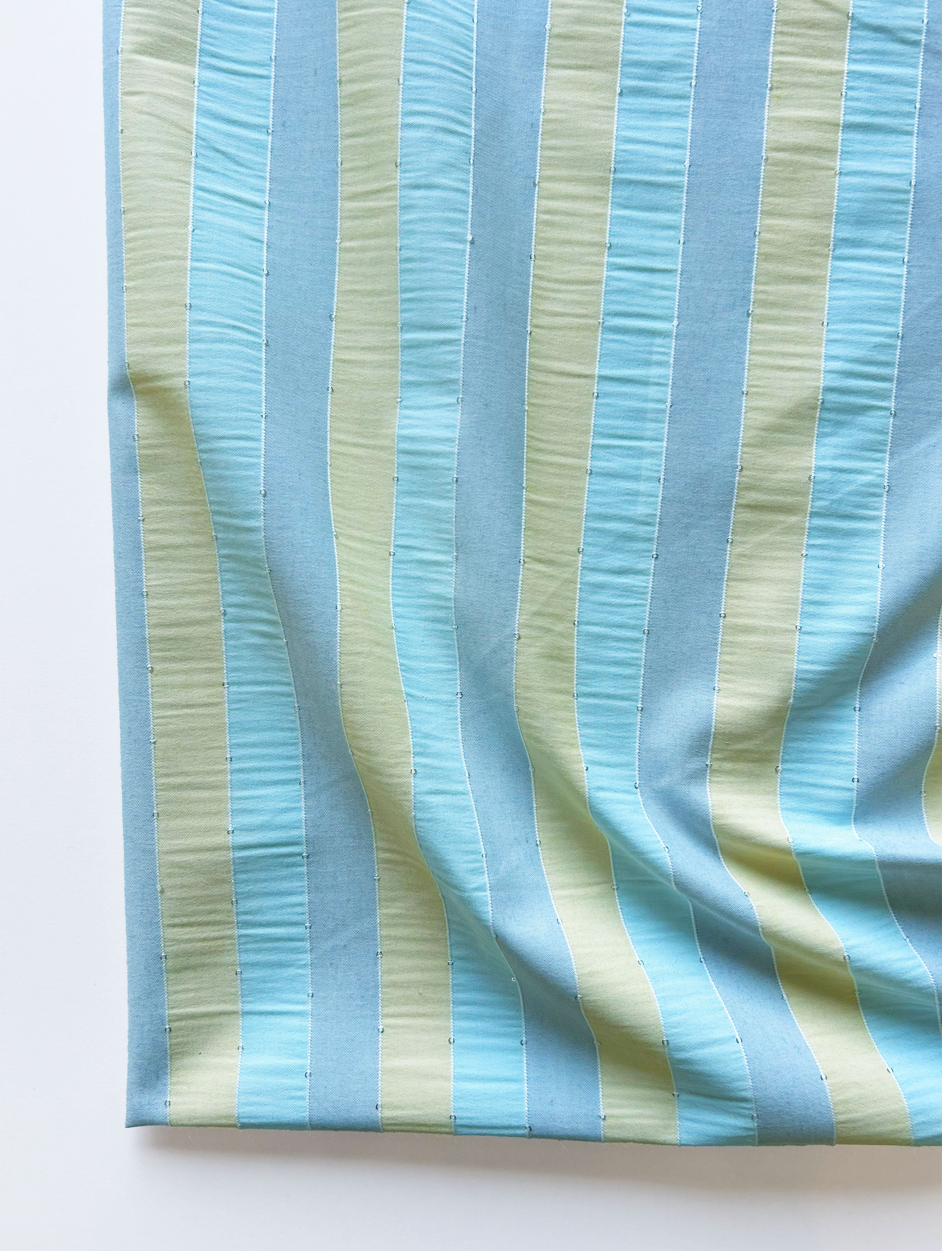 Loom Textured Blended Viscose Sequins Yarn Dyed Fabric 57"