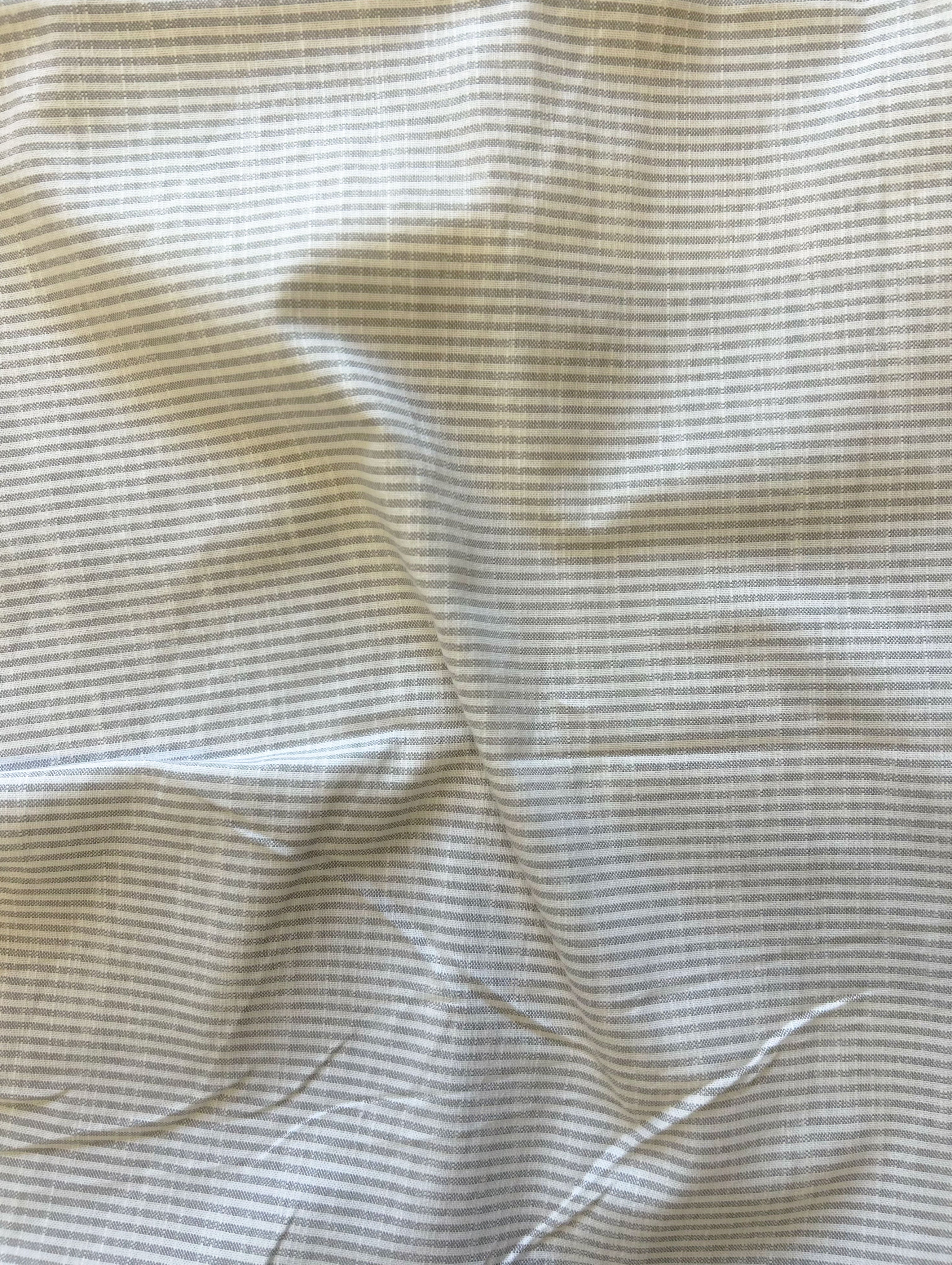 Beige Fine Cotton Lining Yarn Dyed Fabric 57"