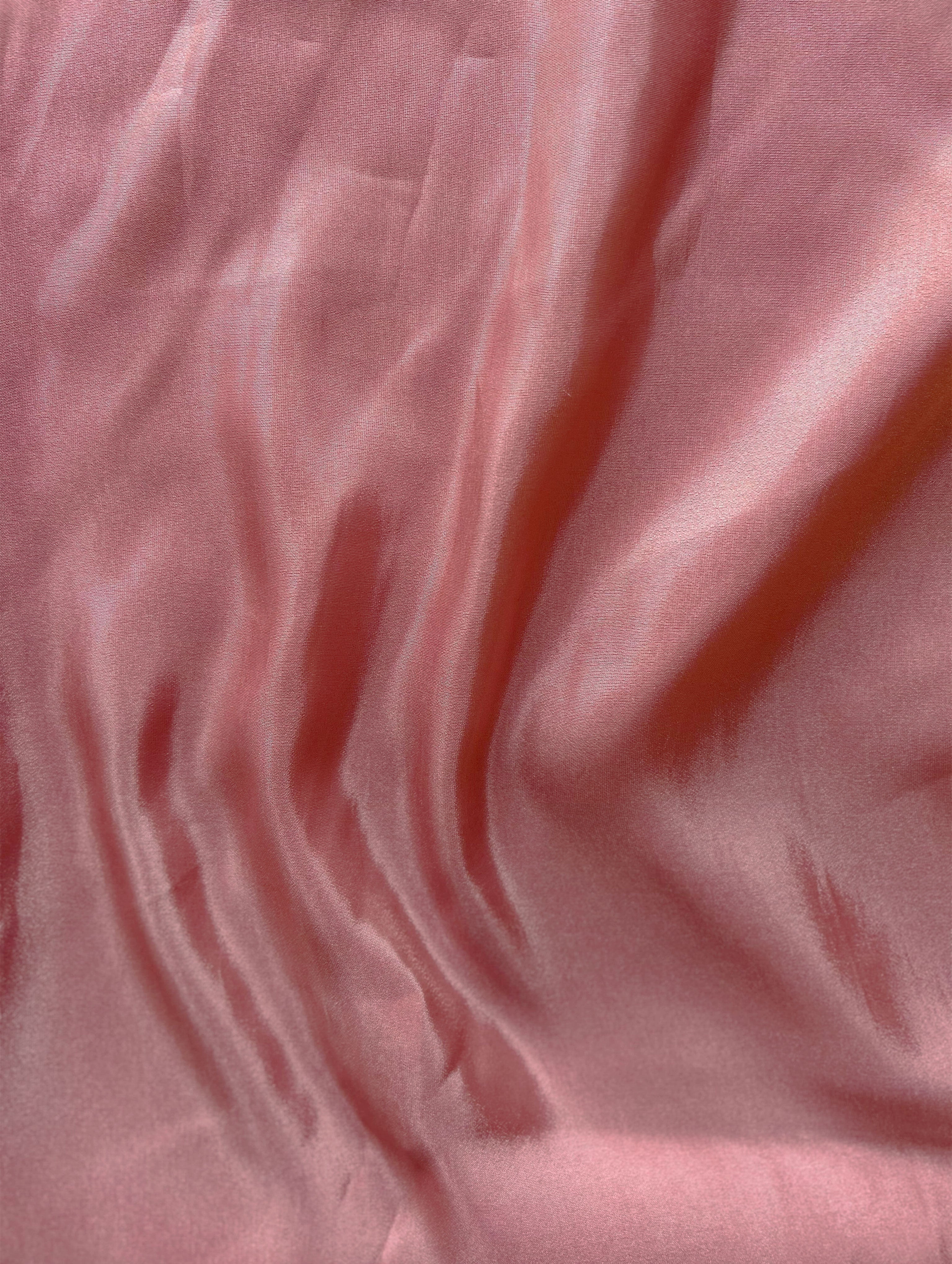 Salmon Poly Shimmer Mill Dyed Fabric - 5.5 kg